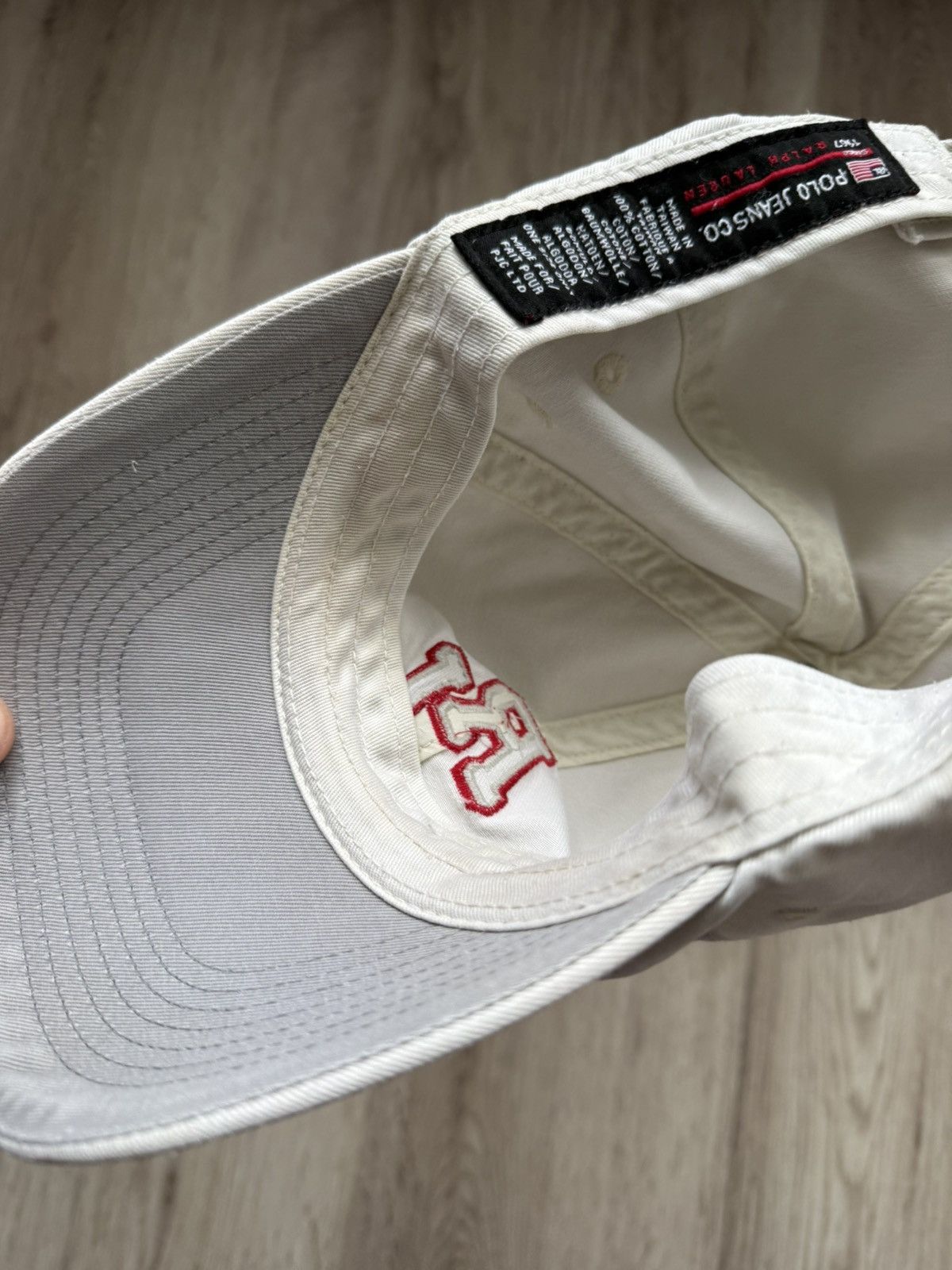 Polo Ralph Lauren Polo Jeans RL Logo Distressed Cap Vintage Ralph Lauren Hat Size ONE SIZE - 19 Thumbnail