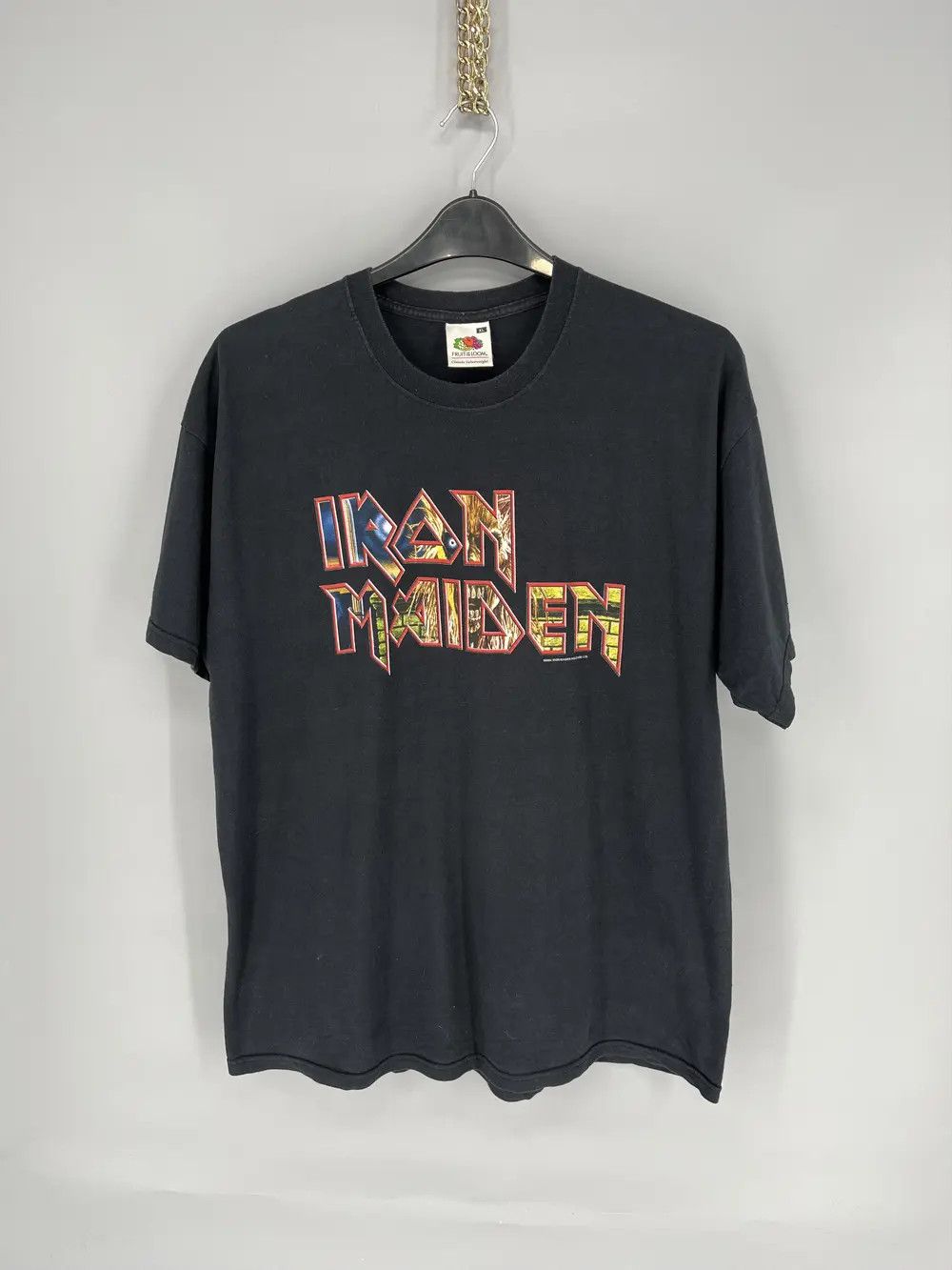 Band Tees Vintage 2004 Iron Maiden t shirt black big logo y2k Size US XL / EU 56 / 4 - 1 Thumbnail