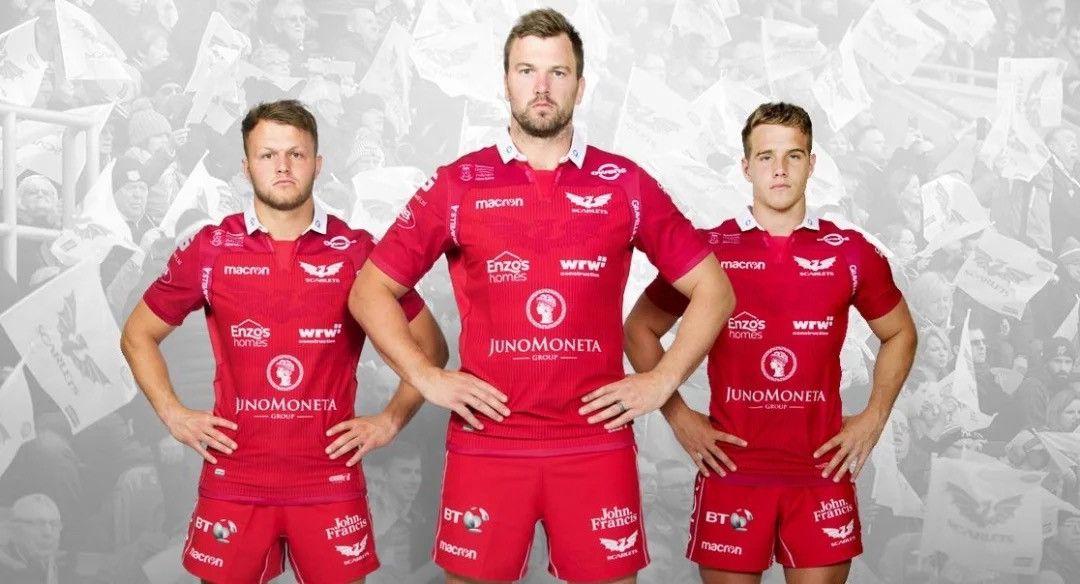 Macron × Vintage NWT SCARLETS MACRON 2018/2019 RUGBY HOME JERSEY Size US XL / EU 56 / 4 - 15 Thumbnail