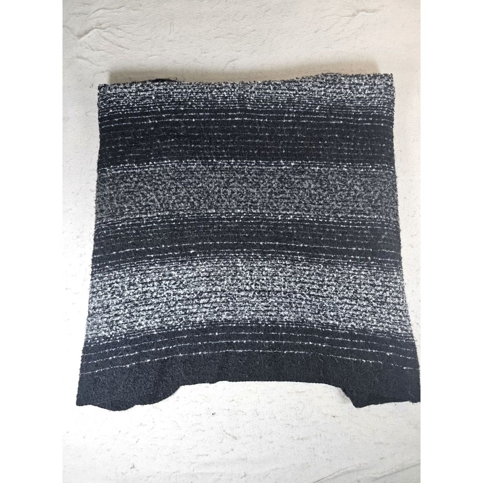 Vintage VINTAGE Woolrich Shawl Cape Wrap One Size Black & Gray Ombre Striped Polyester Women Size ONE SIZE - 6 Thumbnail