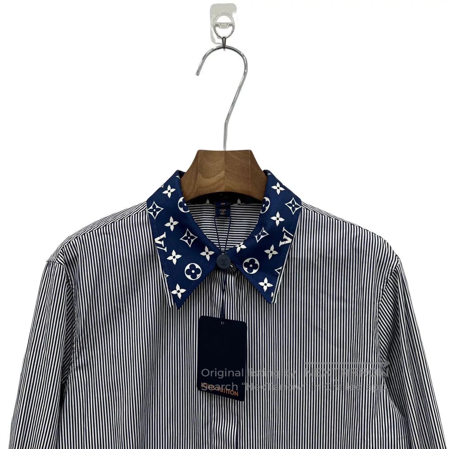 Louis Vuitton Louis Vuitton Striped Logo Shirt. Size US XXS / EU 40 - 3 Thumbnail