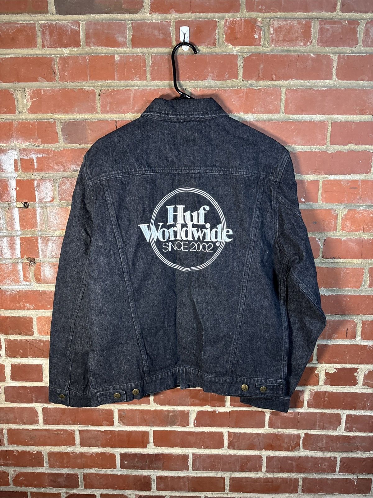 Huf HUF Worldwide 2002 Denim Full Button Jean Jacket Large Size US L / EU 52-54 / 3 - 1 Thumbnail