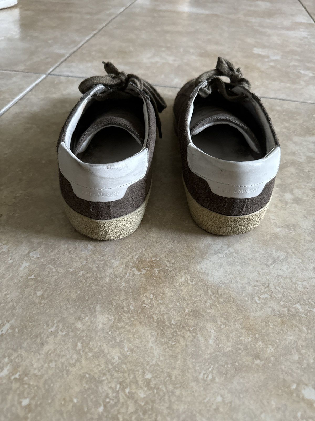 Yves Saint Laurent Suede Low Top Sneakers Size US 8 / EU 41 - 2 Thumbnail