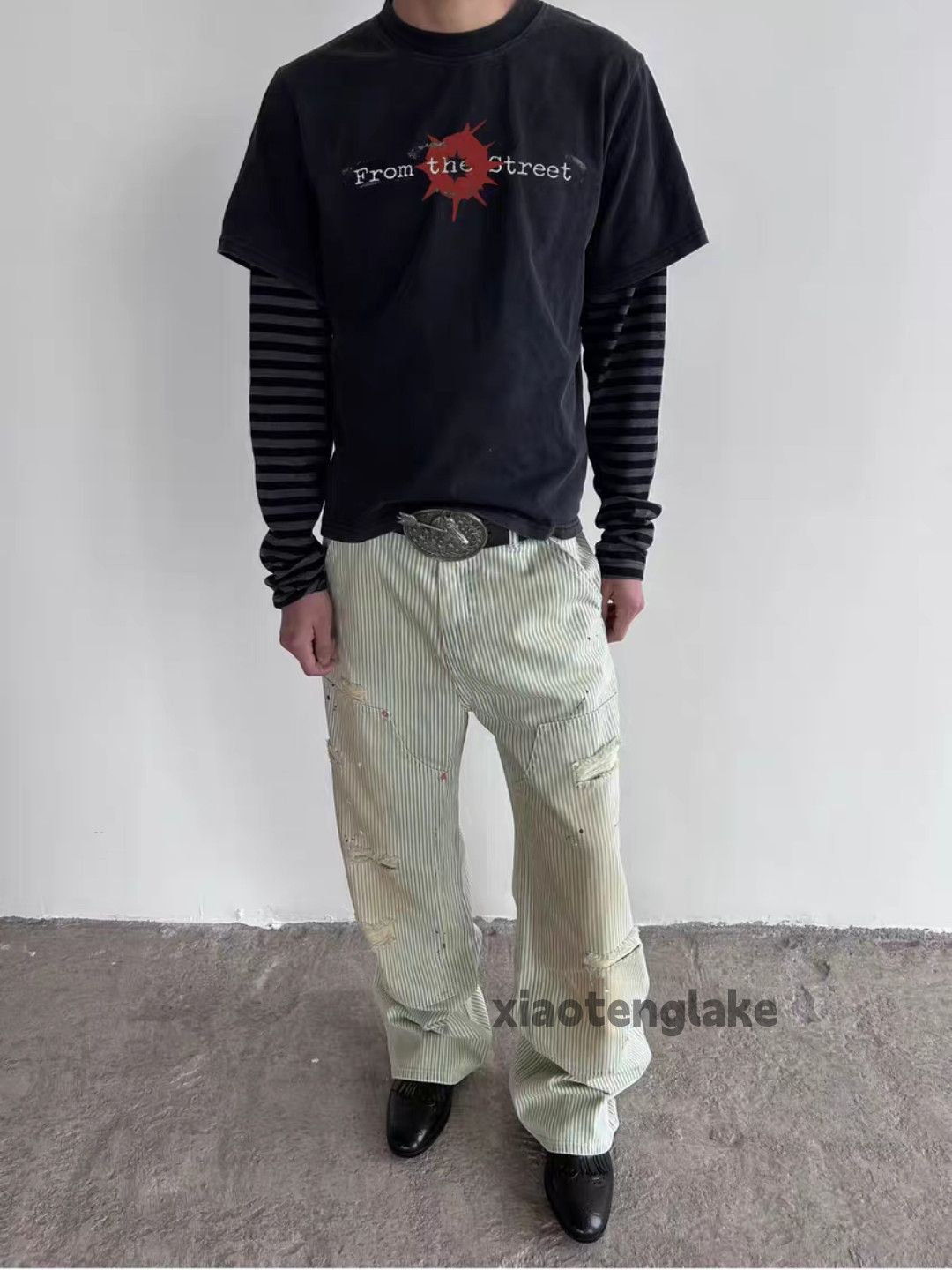 Vintage Ltx vintage loose baggy wide Leg carpenter Stain pants Size US 34 / EU 50 - 2 Thumbnail