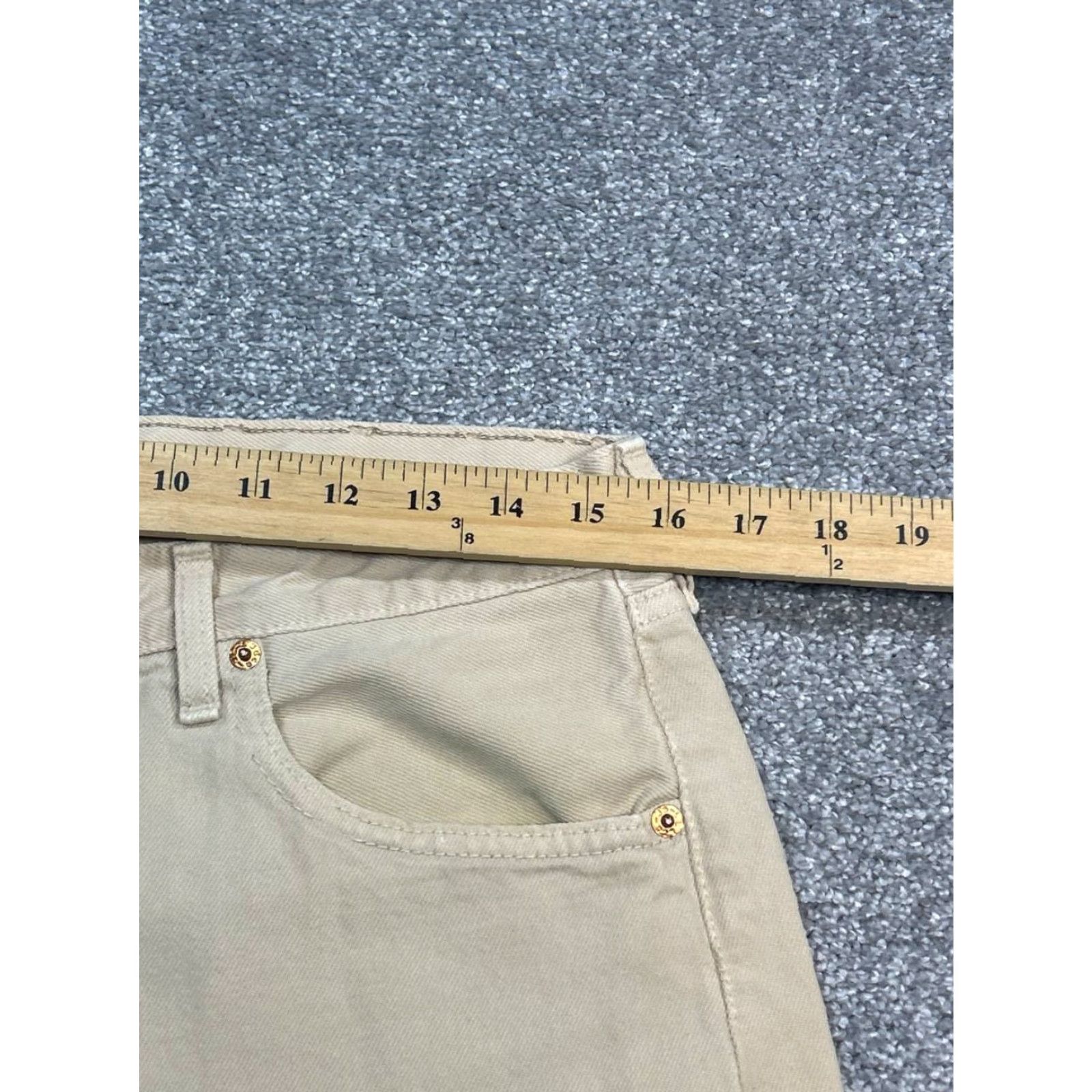 Levi's VINTAGE Levi's 501 Jeans Mens 33 Beige Denim Original Fit Straight 32x35 Levi's 501 5-Pocket Design Jeans Men Beige Denim Straight Modern Preppy Size US 33 - 3 Thumbnail
