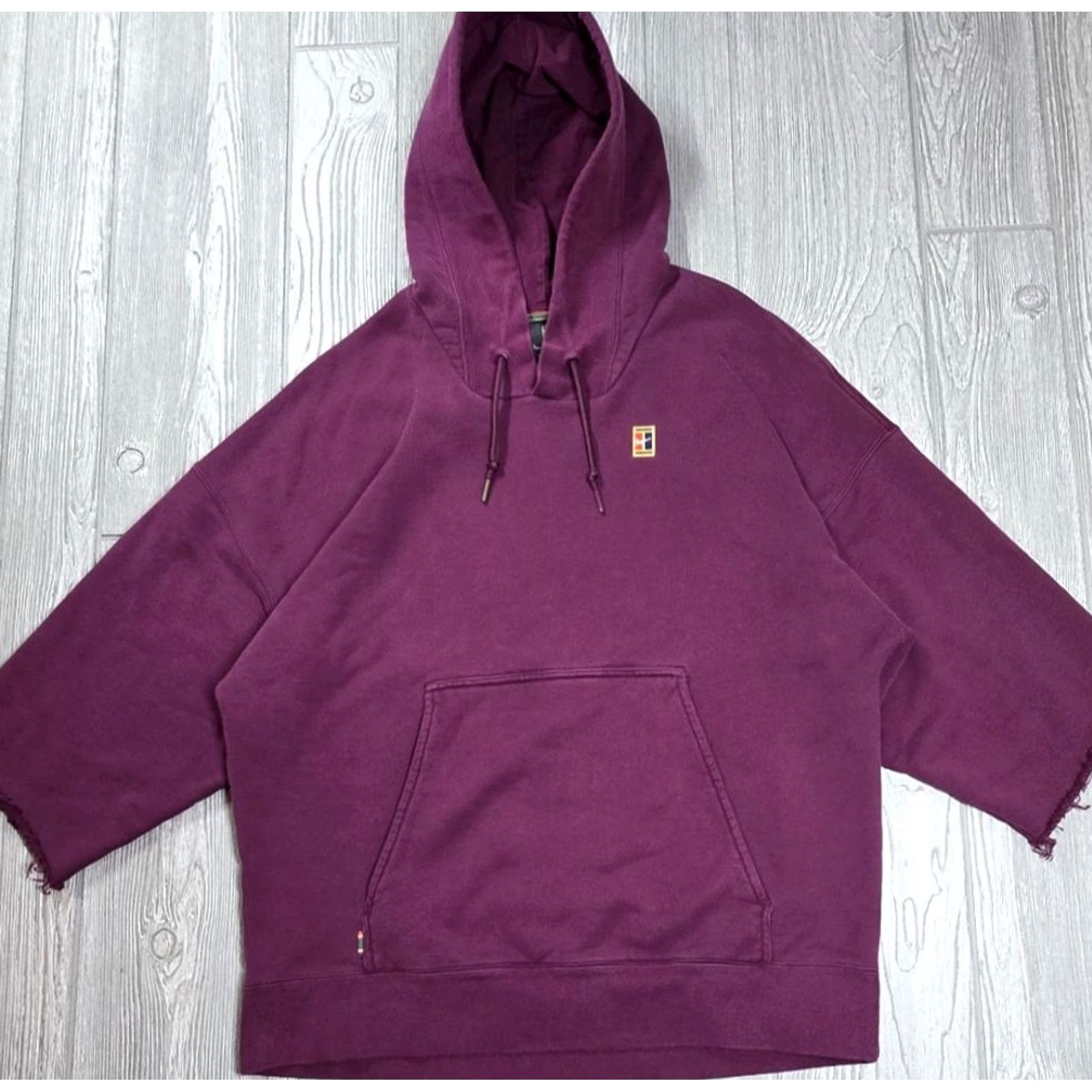 Nike Nike Challenge Court Hoodie Mens L Maroon Club Fleece Sweatshirt Cut Off Sleeve Size US L / EU 52-54 / 3 - 2 Thumbnail