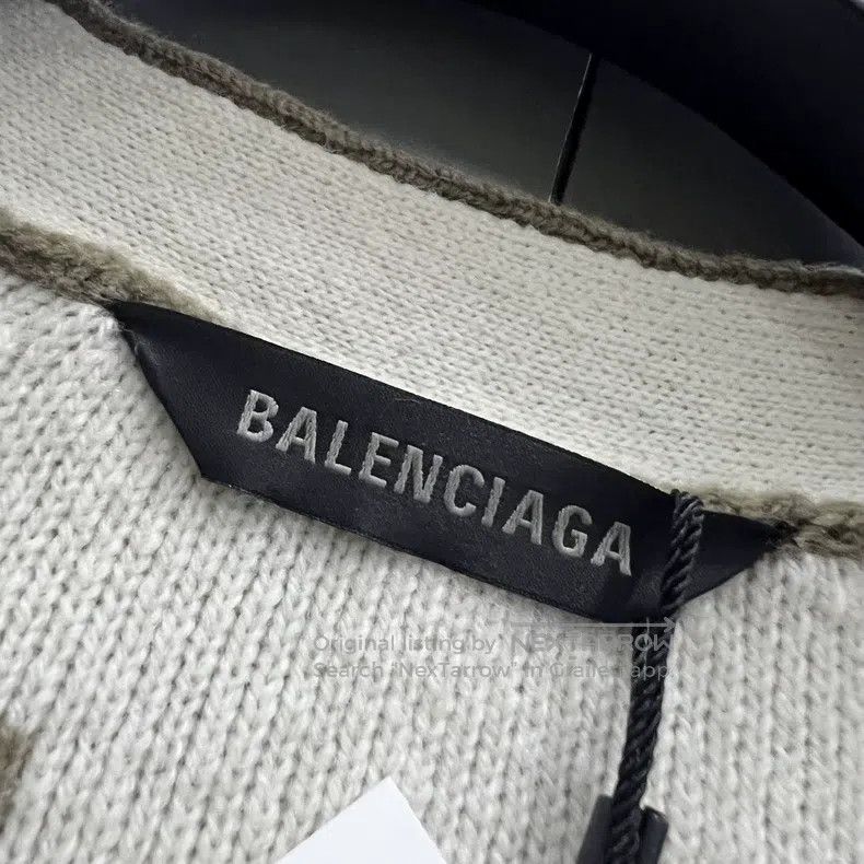 Balenciaga Balenciaga Fully Printed V-Neck Knit Cardigan Size US S / EU 44-46 / 1 - 4 Thumbnail
