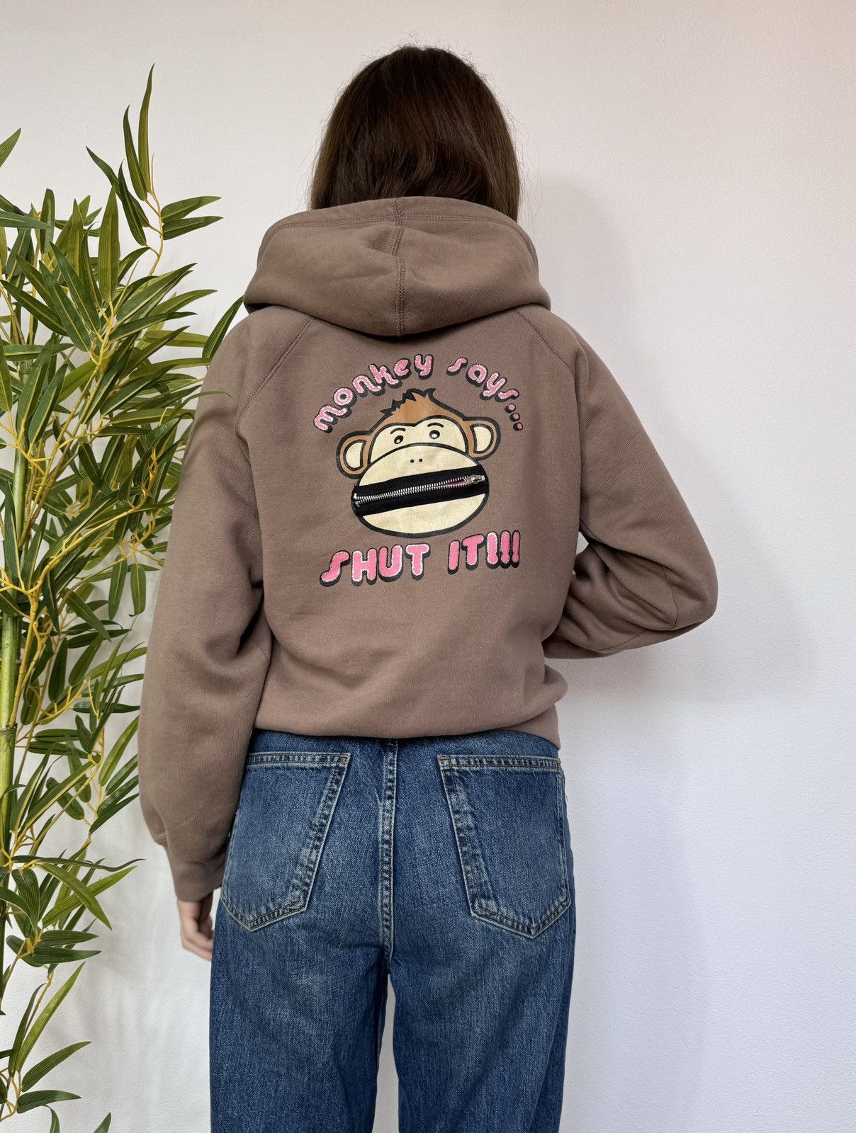 Vintage VINTAGE CHEEKY MONKEY 2000s ZIP UP HOODIE Size S / US 4 / IT 40 - 3 Thumbnail