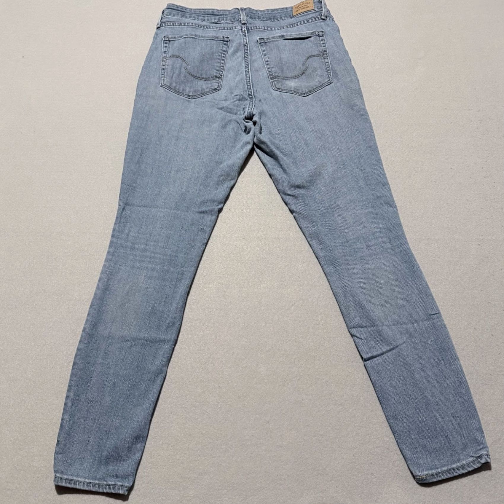 Levi's Signature by Levi Strauss Jeans Women's Blue Denim 10 Modern Mid Rise Skinny Jeans Size 32" / US 10 / IT 46 - 2 Thumbnail