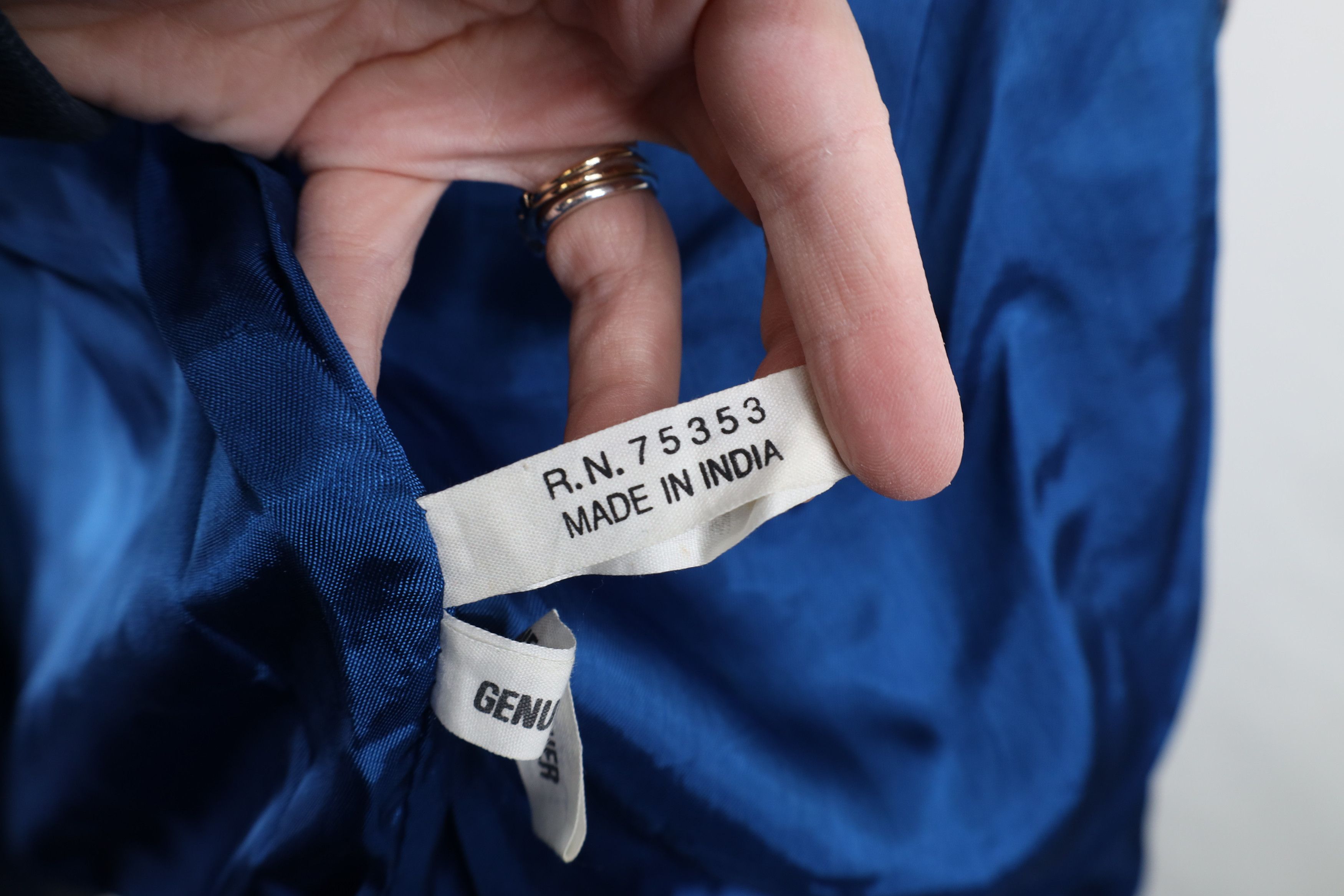 Vintage Vintage 90s Streetwear Leather Suit Coat Blazer Jacket Blue Size US M / EU 48-50 / 2 - 11 Thumbnail
