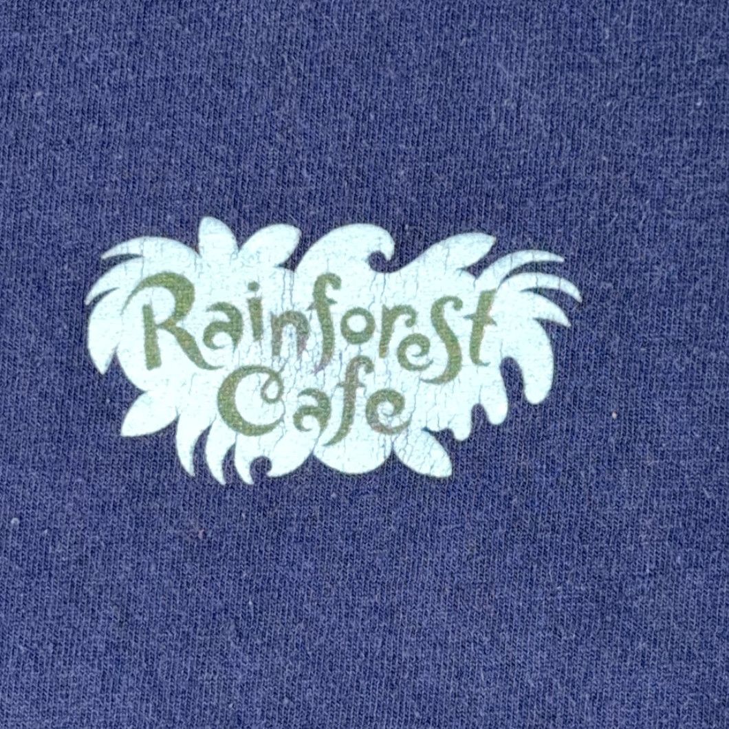 Vintage VINTAGE Rainforest Cafe Shirt XL Blue Cotton USA 90s Mens T-Shirt Size US XL / EU 56 / 4 - 3 Thumbnail