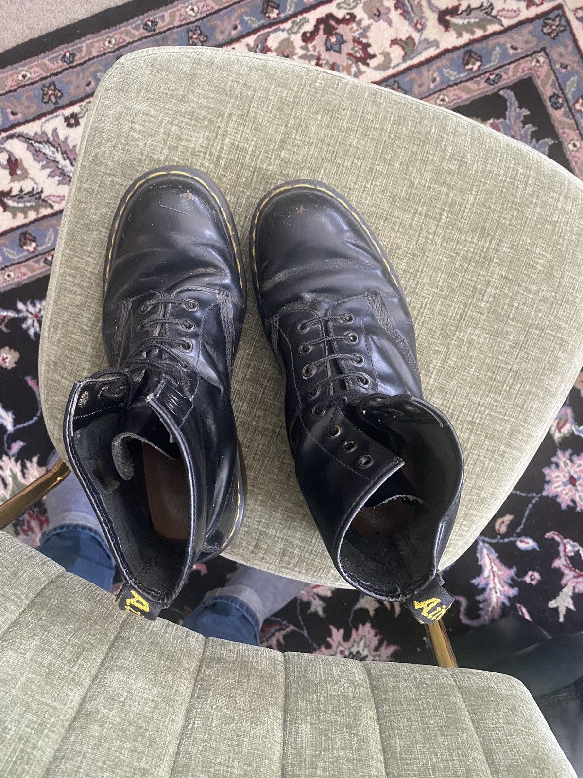 Dr. Martens Vintage- Dr. Martens- 8-Eye - Made in England - Black Sz 10 Size US 10 / EU 43 - 3 Thumbnail