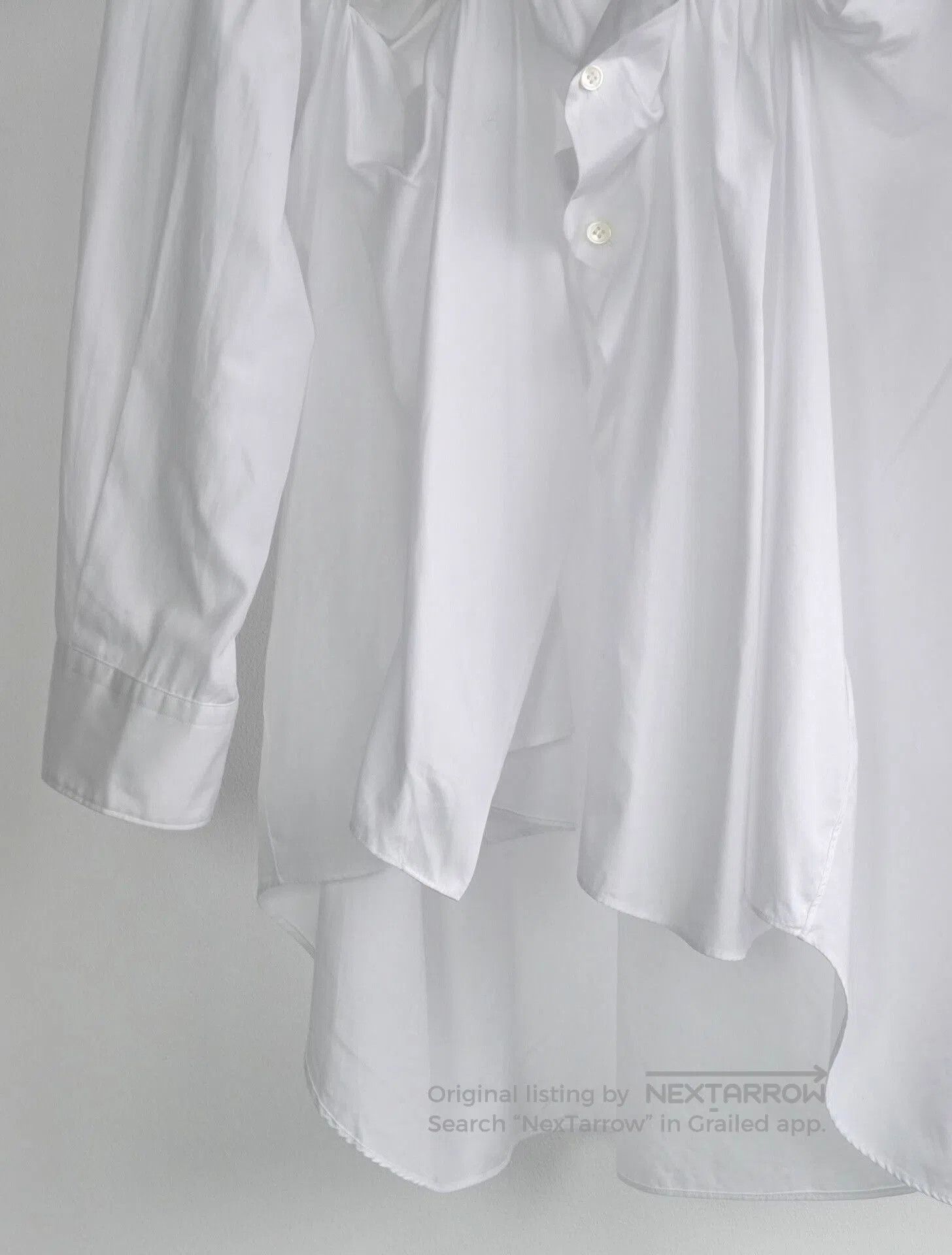 CDG by Comme des Garcons Comme des Garçons Asymmetrical White Shirt. Size US L / EU 52-54 / 3 - 4 Thumbnail