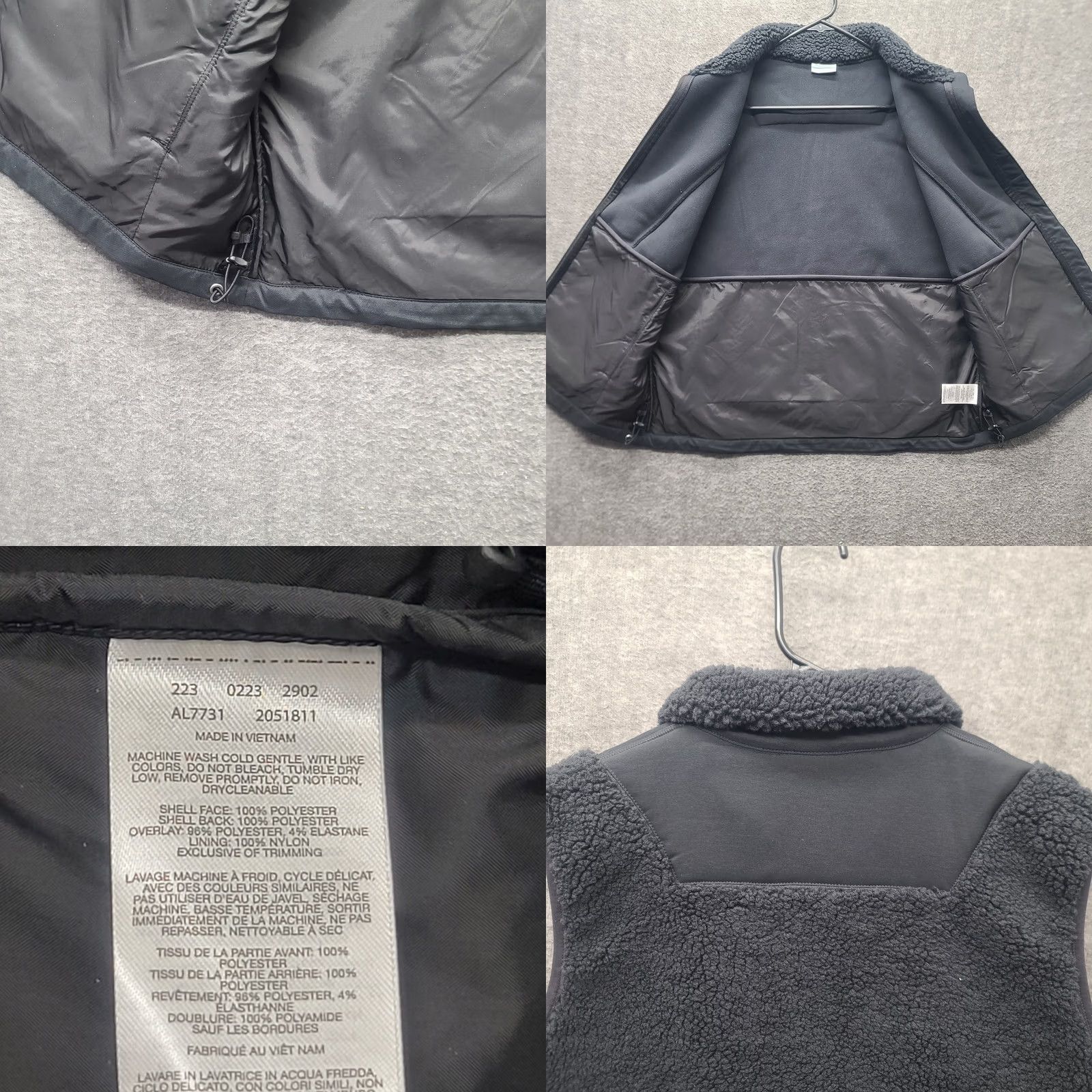 Vintage Columbia Fleece Vest Mens L Steens Mountain Hybrid Regular Fit Thermal Outdoors Jacket/Coat Mid-Length Zip Black - Mens Vest Size US L / EU 52-54 / 3 - 8 Thumbnail