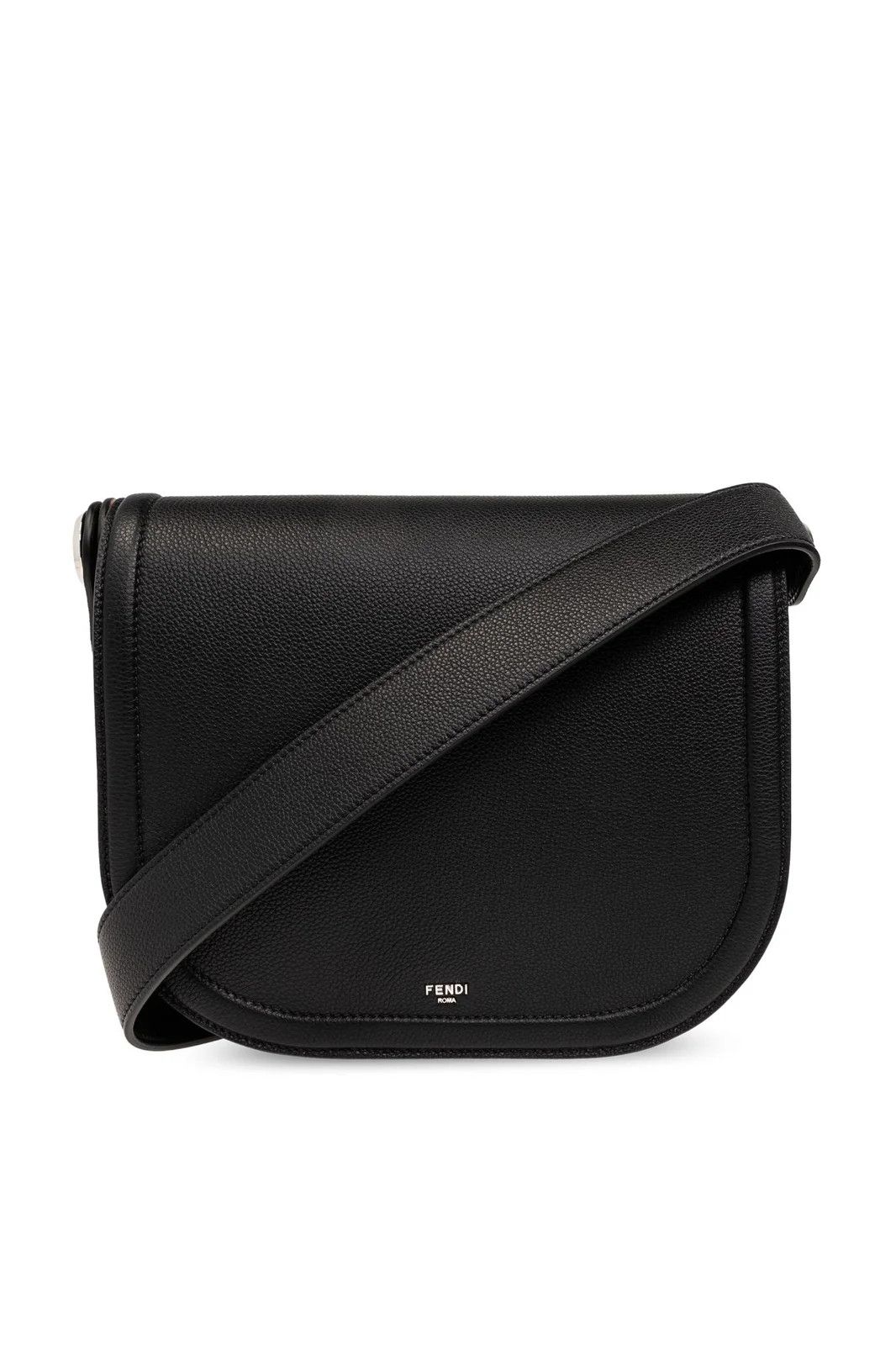 Fendi o1mtch0225 Leather Chiodo Messenger in Black Size ONE SIZE - 1 Thumbnail