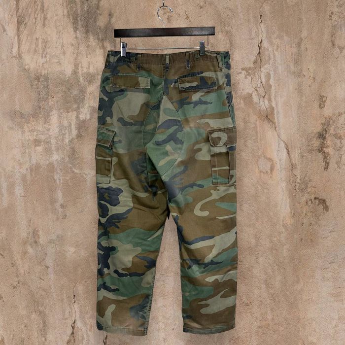 Vintage Vintage Military Camo Tactical Pants Baggy Double Knees 90s ...