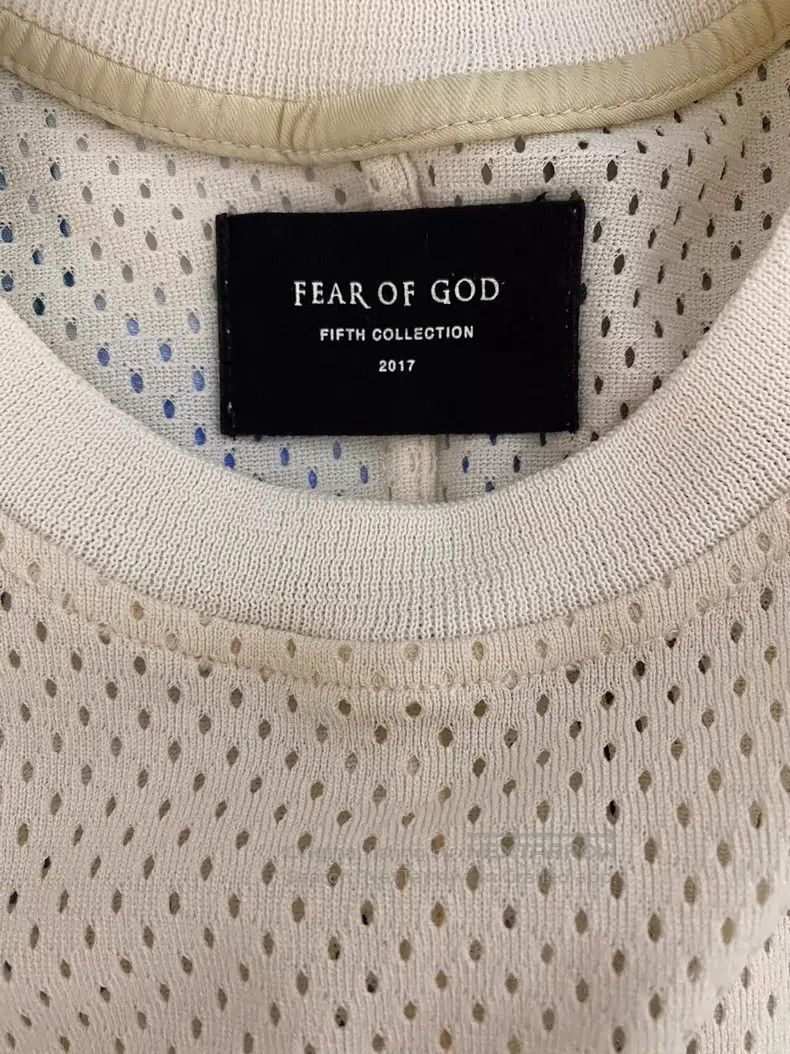 Fear of God Fear of God Off-white mesh short sleeves Size US M / EU 48-50 / 2 - 2 Thumbnail