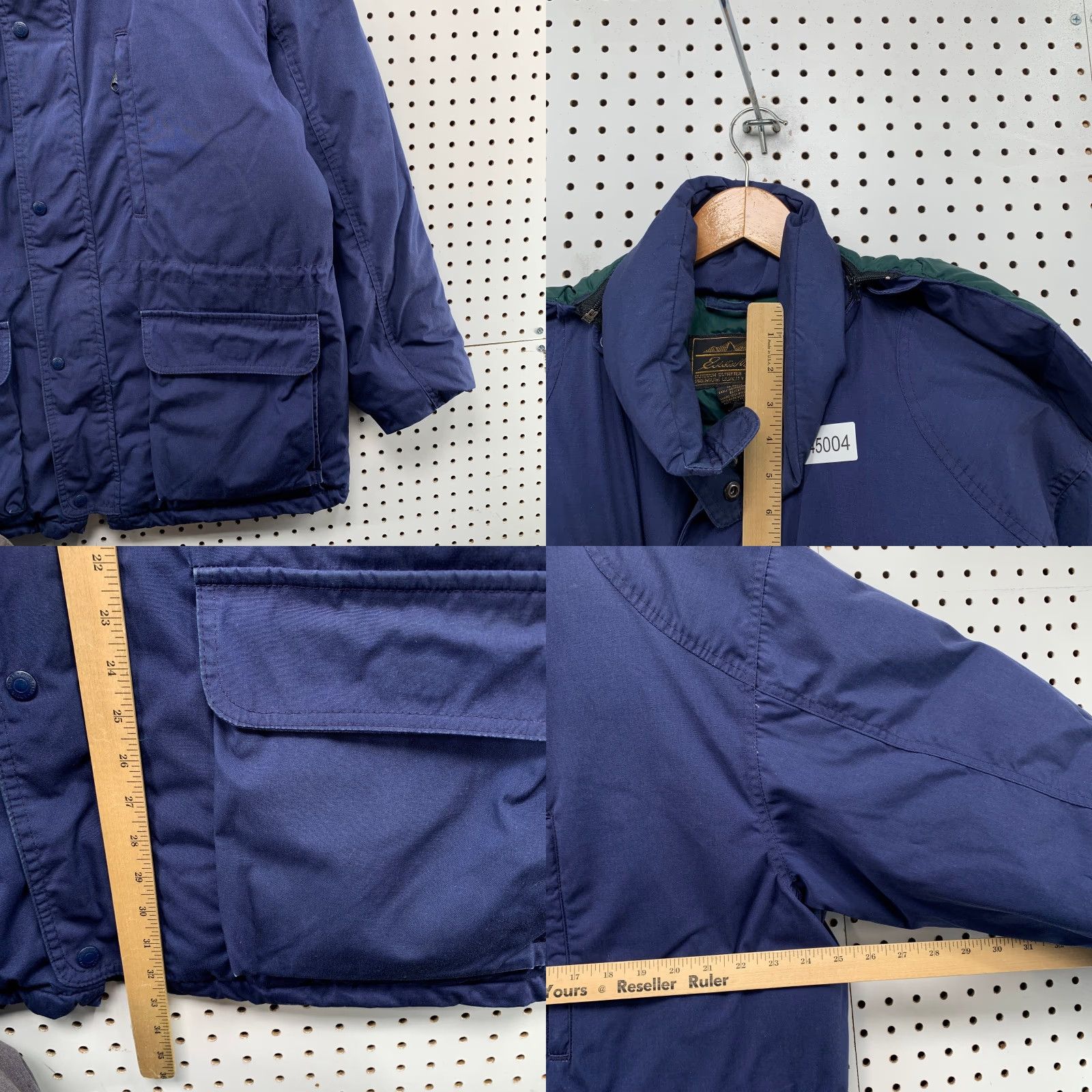 Eddie Bauer VINTAGE Eddie Bauer Down Jacket Mens L Blue Ridge Line Hooded 80s Made USA Coat Size US L / EU 52-54 / 3 - 8 Thumbnail