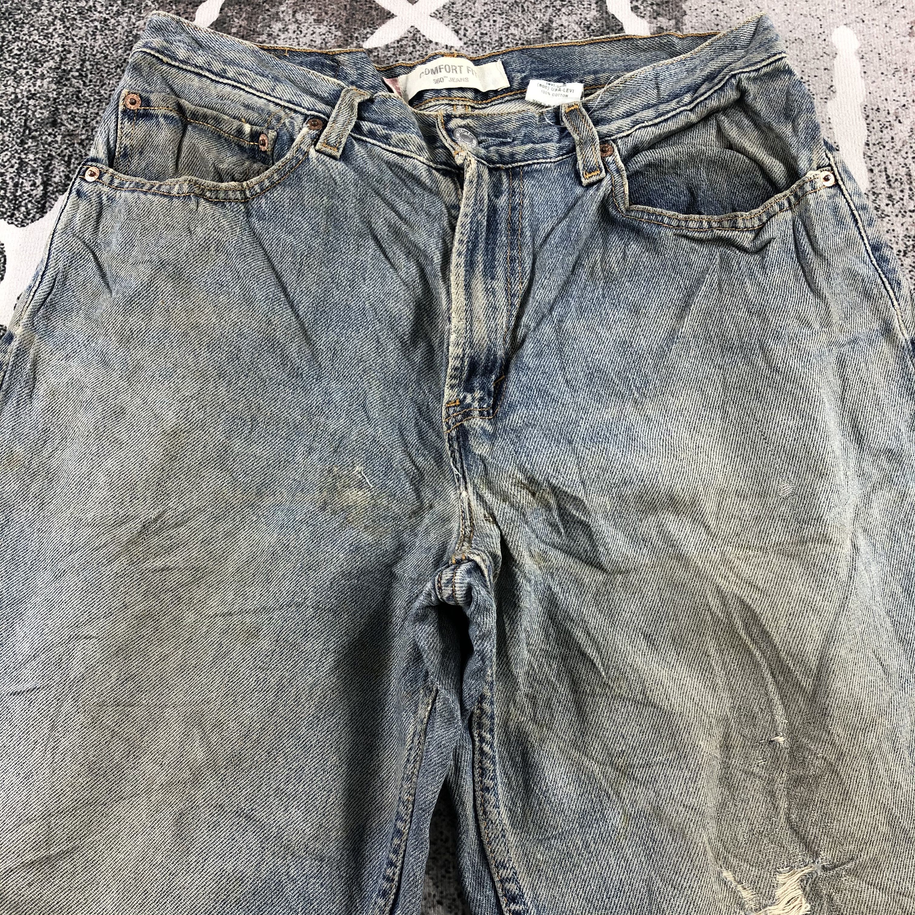 Levi's Vintage Levis 560 Jeans Dirty Wash Denim KJ909 Size US 32 / EU 48 - 3 Thumbnail
