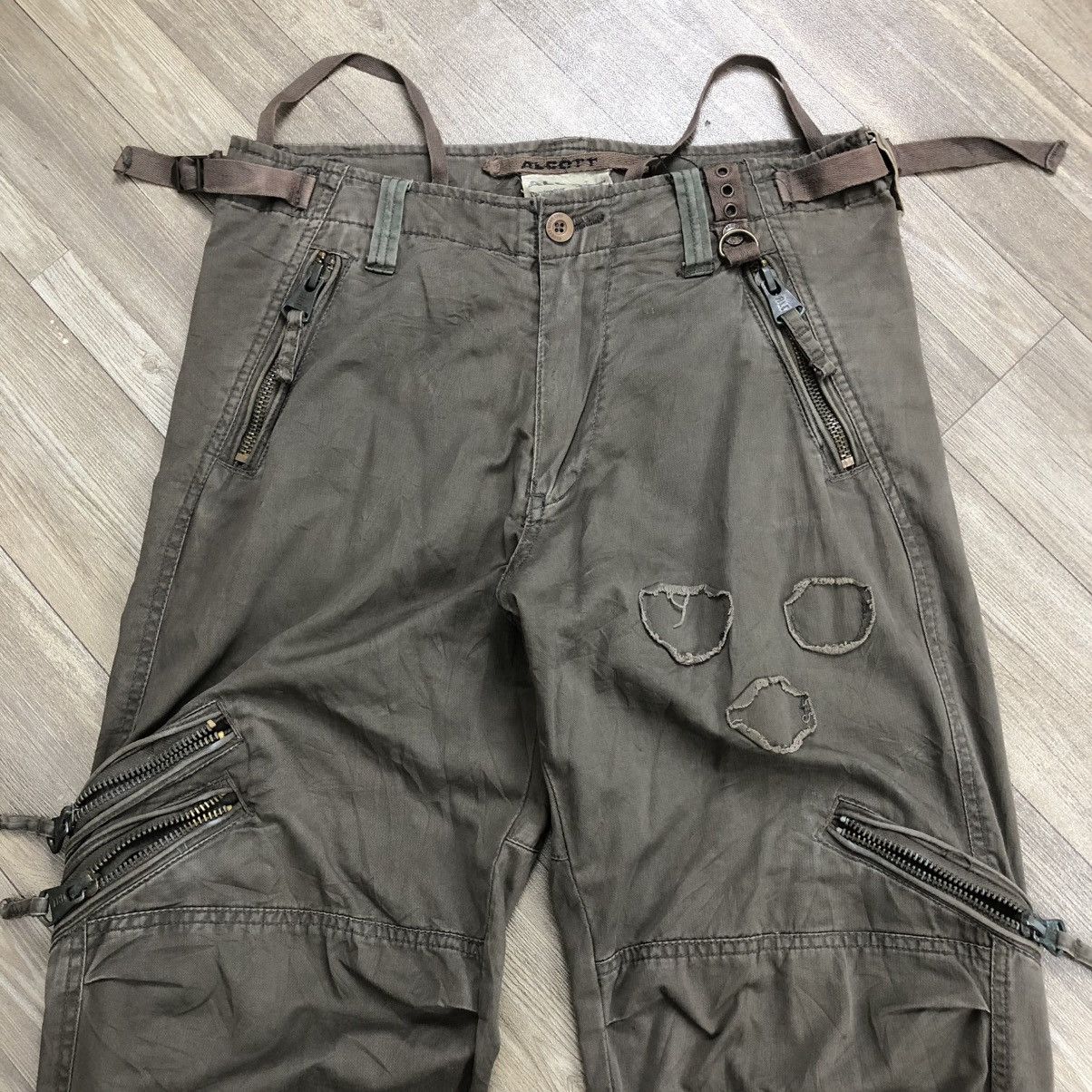 If Six Was Nine × Japanese Brand 2000s Alcott Bondage Cargo Multipocket Pants Y2K Lgb Goa Size US 32 / EU 48 - 4 Thumbnail
