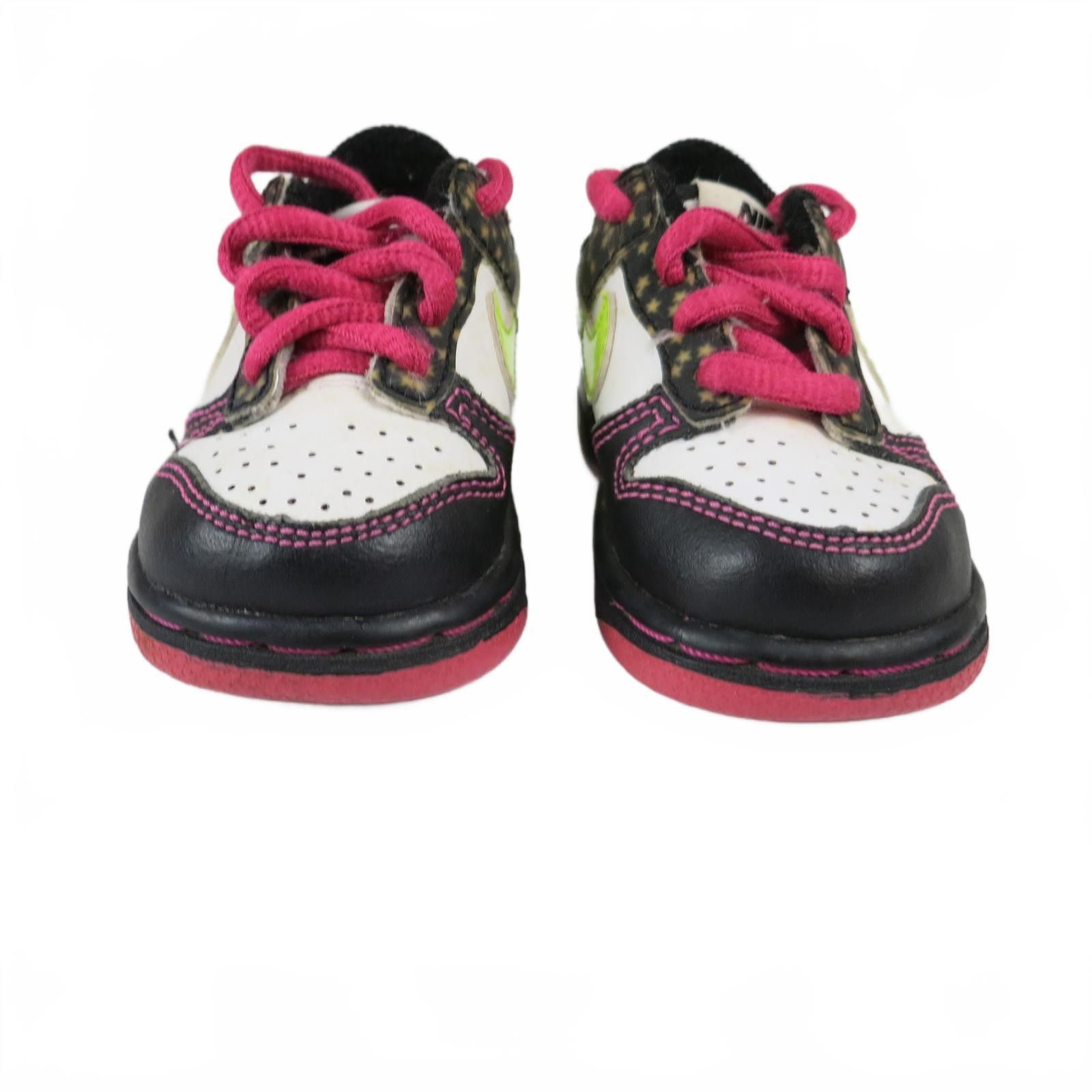 Nike Infant 2C Nike Dunk Low Volt Pink Stars Safari Shoes Size US 5 / EU 37 - 5 Thumbnail