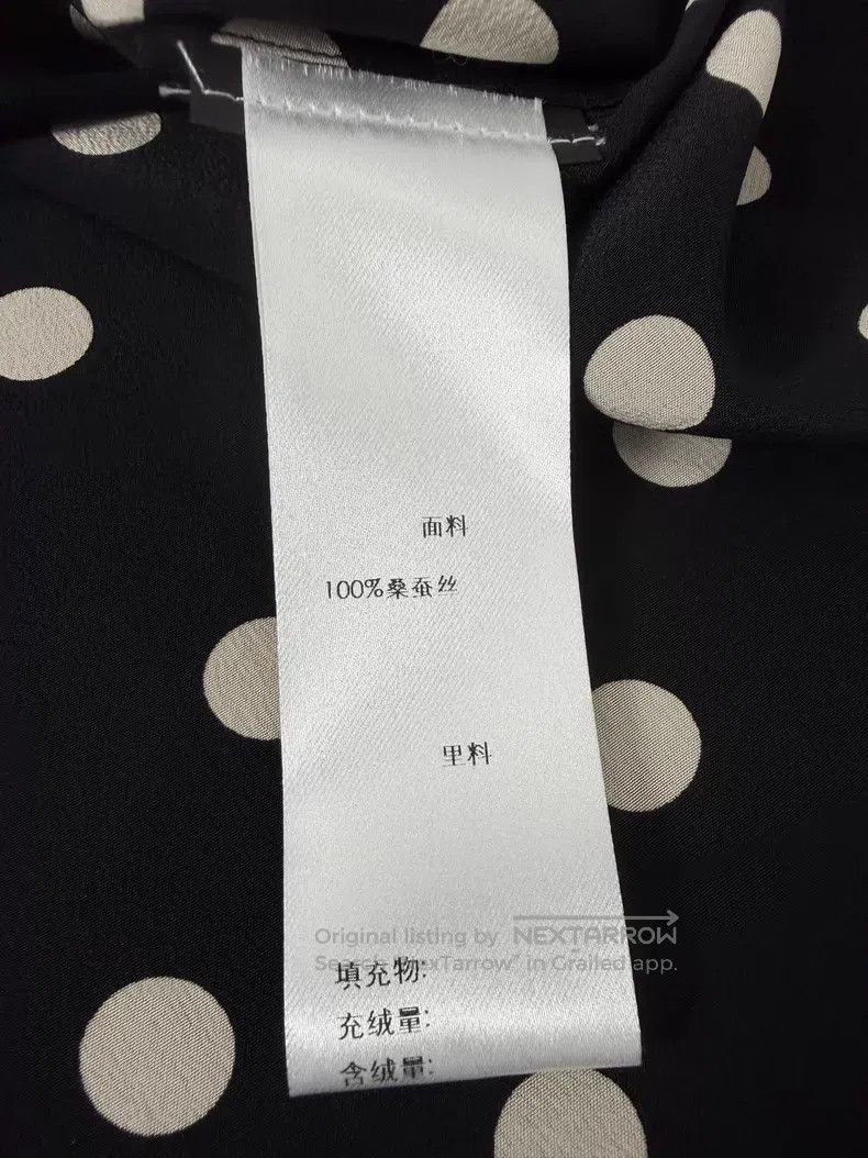 Saint Laurent Paris Saint Laurent Paris size 39 Mulberry Silk Black and White P Size US S / EU 44-46 / 1 - 5 Thumbnail