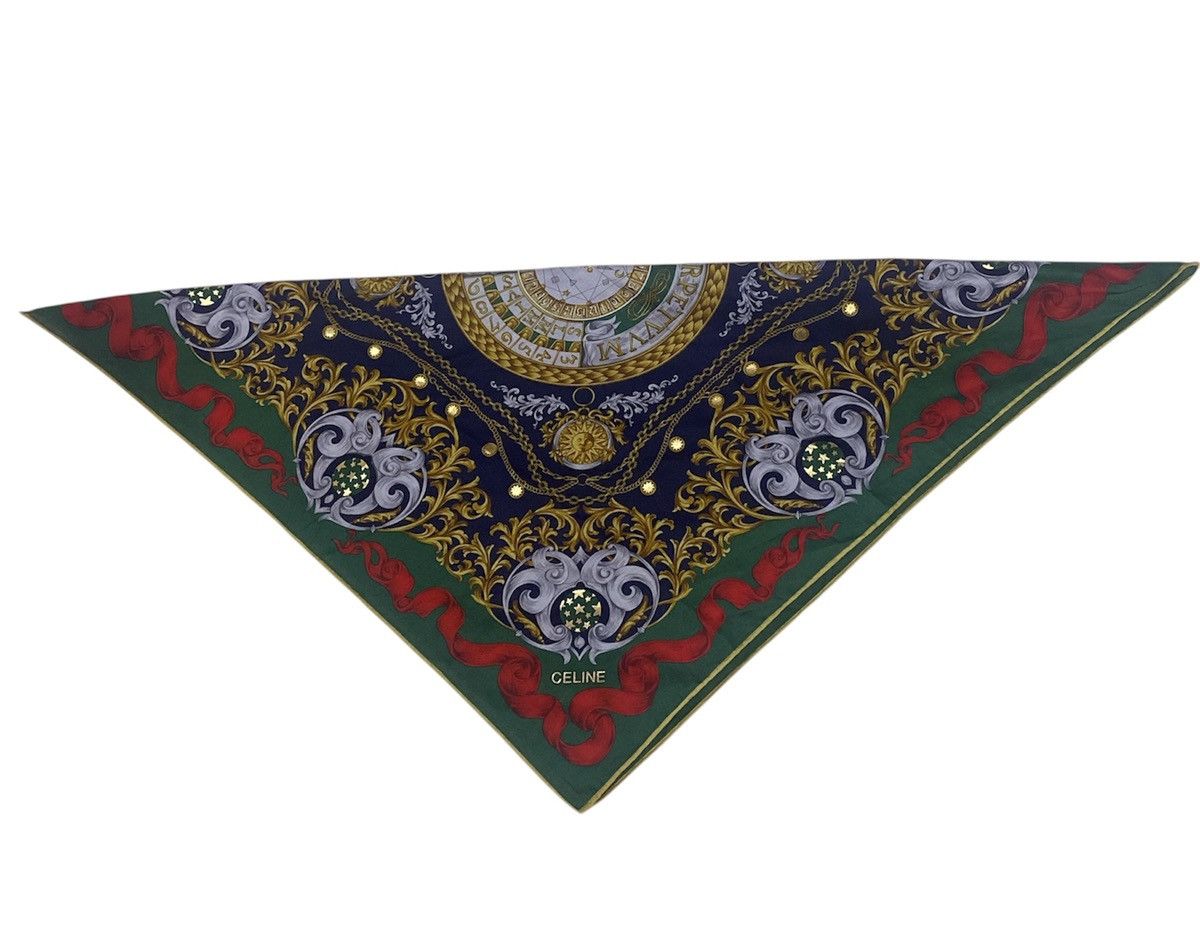Celine × Vintage Vintage Celine Scarf Silk 20.5x21 inches Size ONE SIZE - 3 Thumbnail