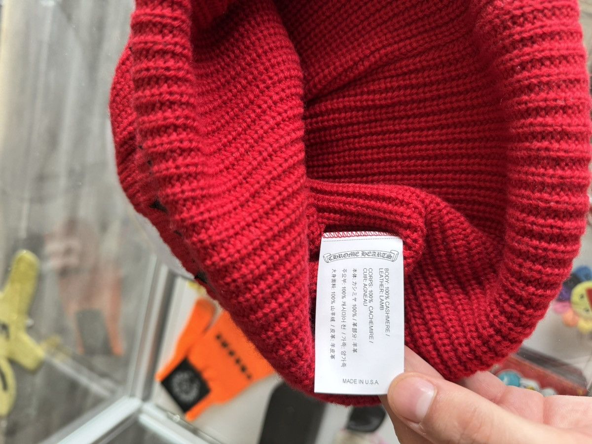 Chrome Hearts Chrome Hearts Red Sludge Beanie Brand New Size ONE SIZE - 6 Thumbnail