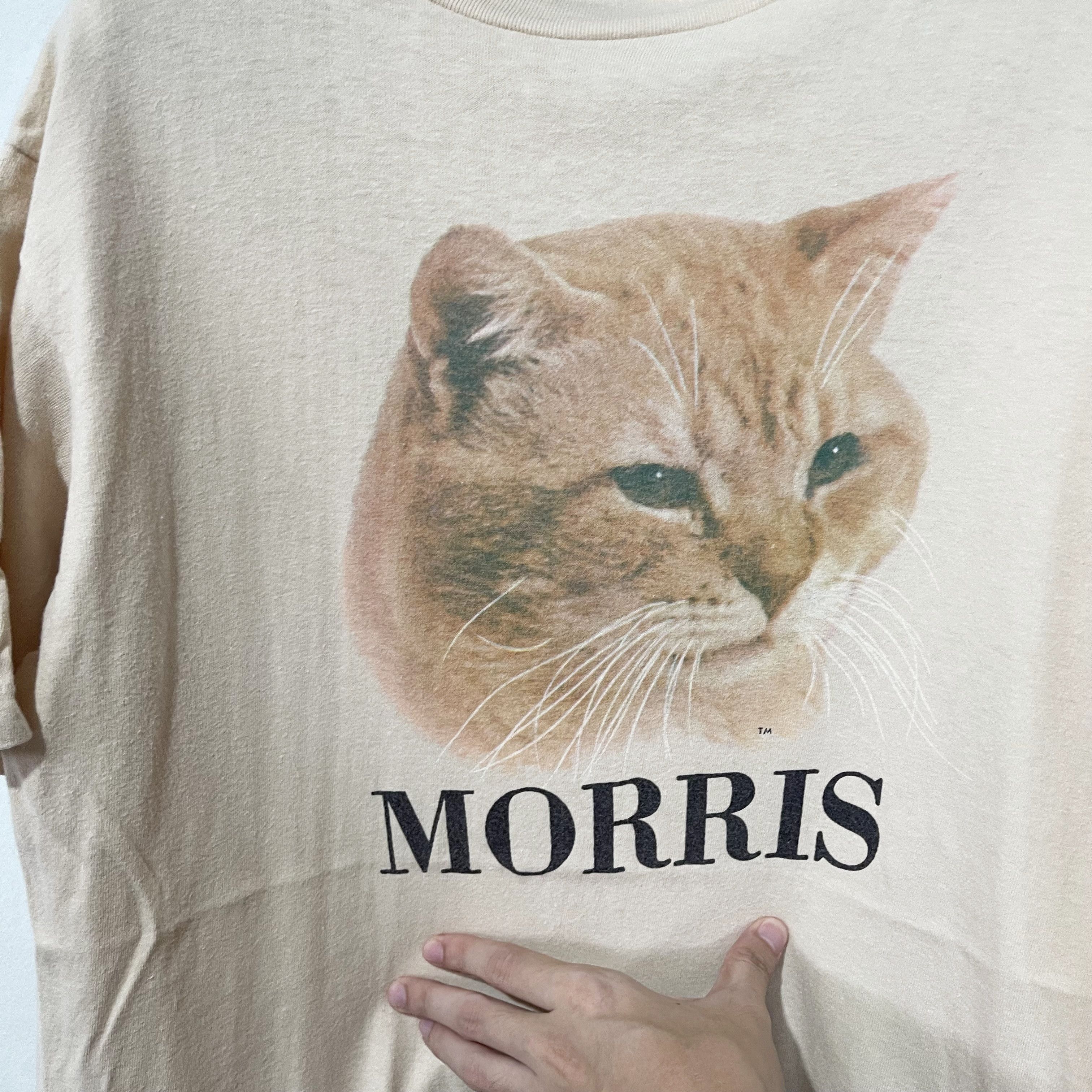 Vintage Vintage 80s Morris the Cat T-Shirt Size US M / EU 48-50 / 2 - 2 Thumbnail