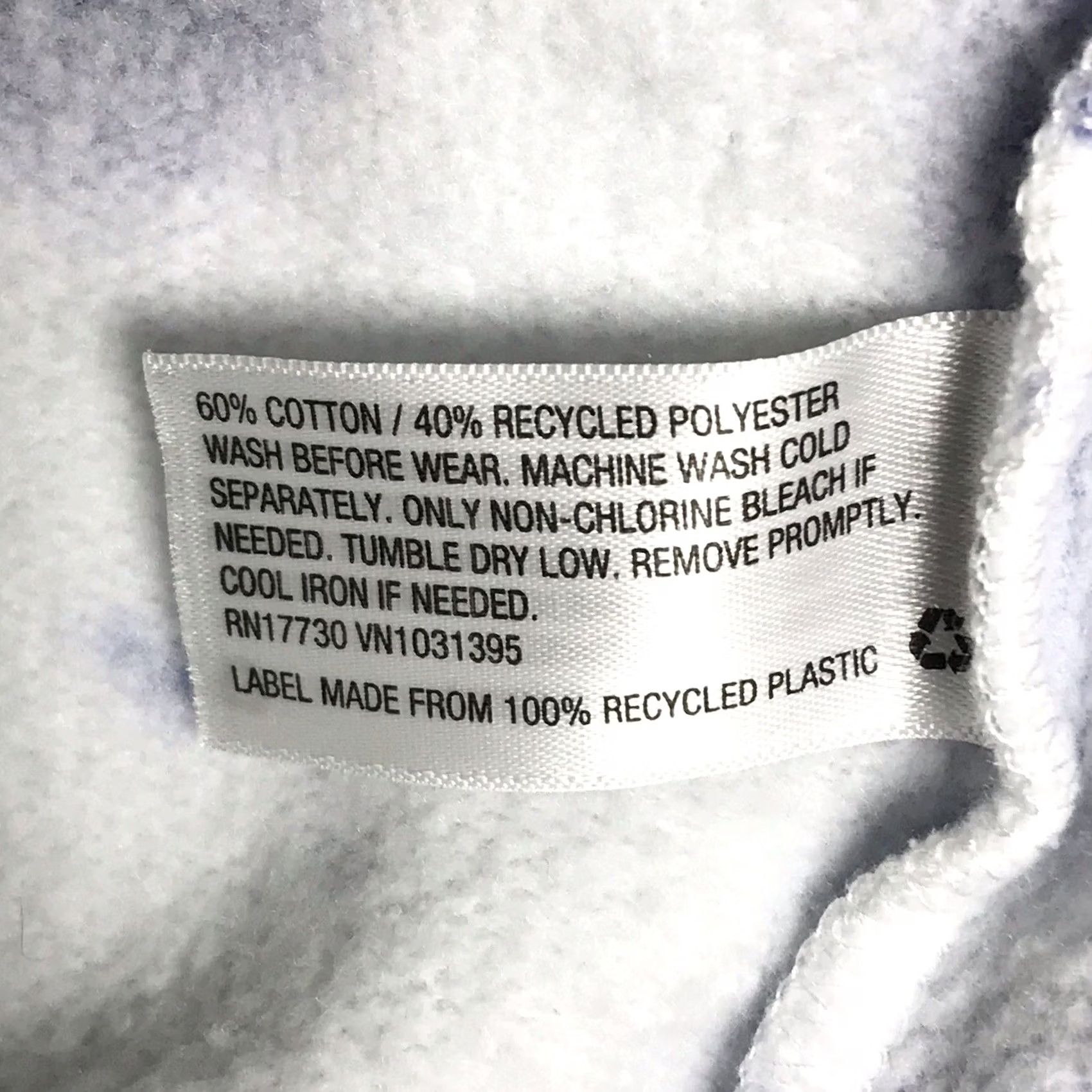 Vintage Wild Fable Women White/Blue Surf Tie-Dye Pullover Cropped Hoodie Sweatshirt XL Size XL / US 12-14 / IT 48-50 - 4 Thumbnail