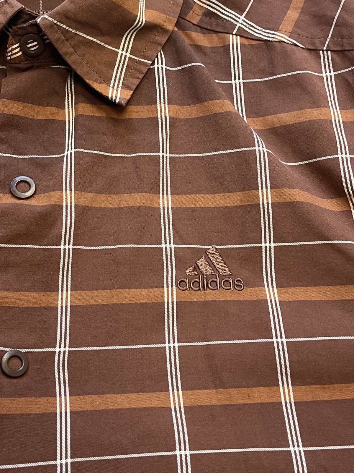 Adidas × Vintage ADIDAS VINTAGE BROWN SHIRT Size US M / EU 48-50 / 2 - 2 Thumbnail