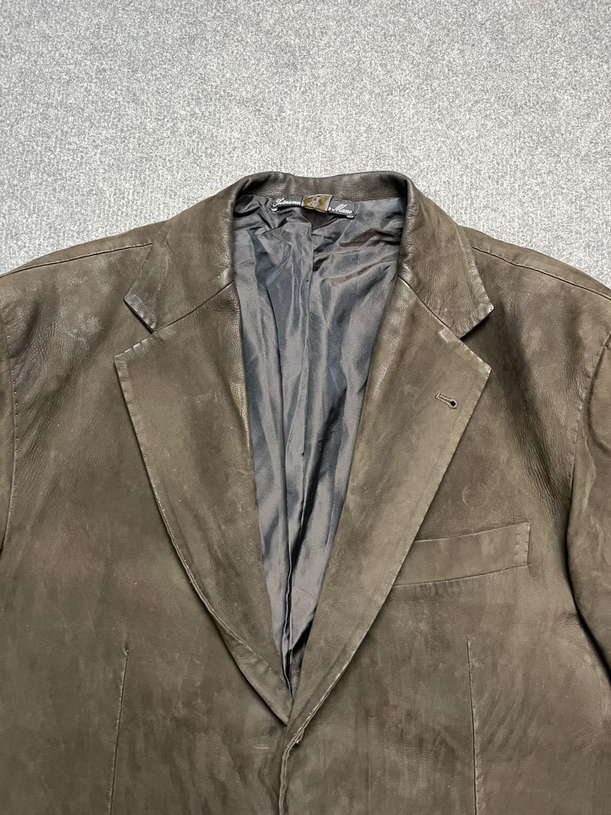 Designer Sartoria Chiaia suede blazer Size 44R - 4 Thumbnail