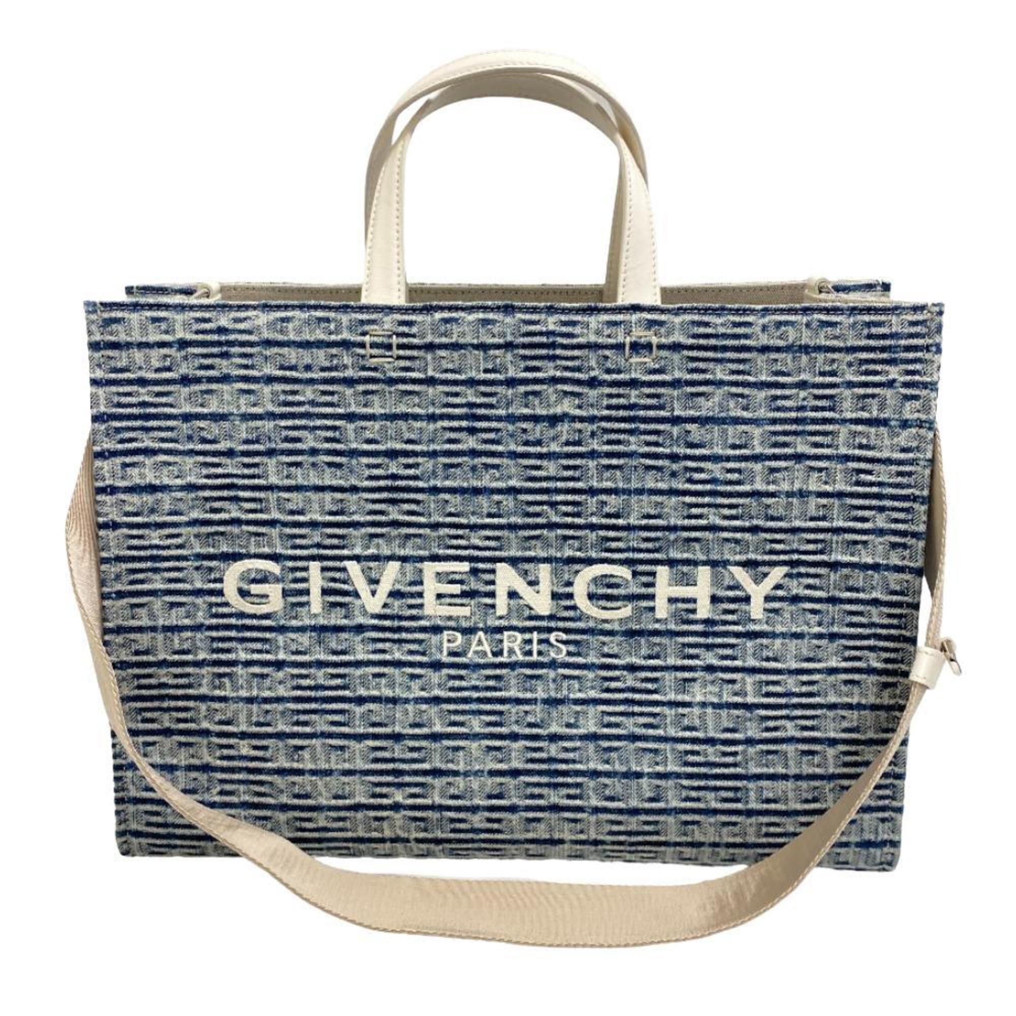 image of Givenchy G Tote Medium 2Way Bag Blue Unisex Z0006142, Women's