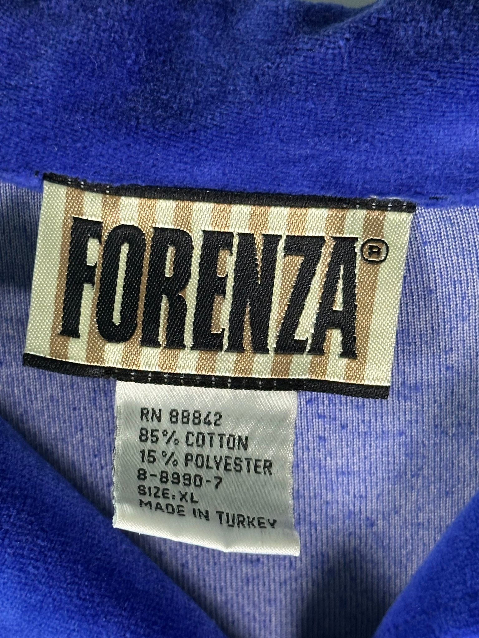 Other Forenza Shirt Womens XL Velour Button Up Long Sleeve Royal Size XL / US 12-14 / IT 48-50 - 4 Thumbnail