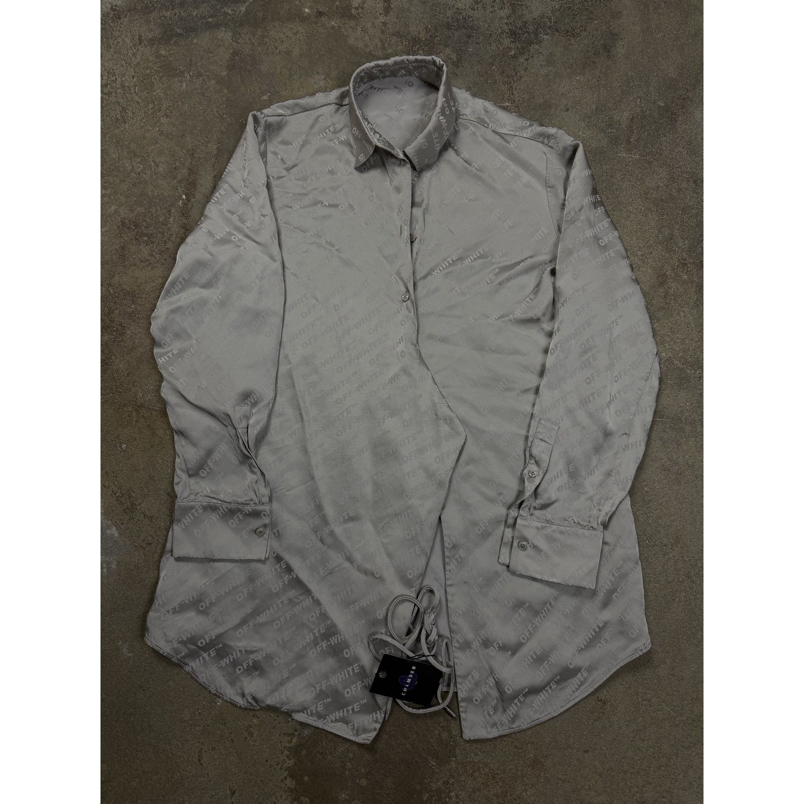 Off-White Off White Silk Cardigan Used OS Size US M / EU 48-50 / 2 - 2 Thumbnail