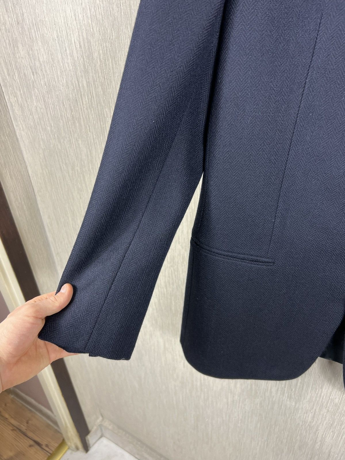 Armani Collezioni Giorgio Armani Collezioni wool herringbone blazer jacket Size US M / EU 48-50 / 2 - 9 Thumbnail