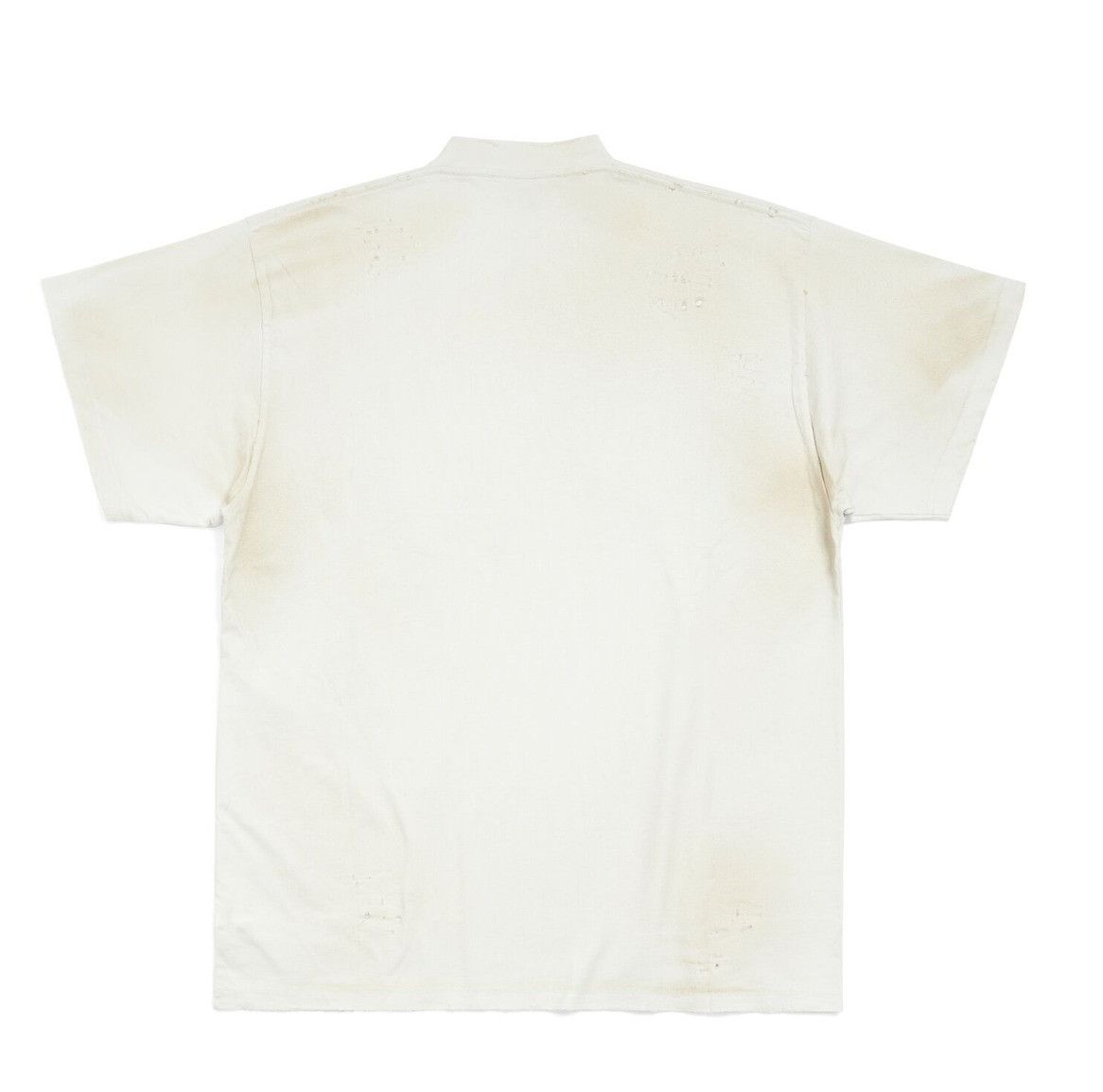 Balenciaga o1srvl11e0624 Skater Oversized T-Shirt in White/Black Size US M / EU 48-50 / 2 - 2 Thumbnail