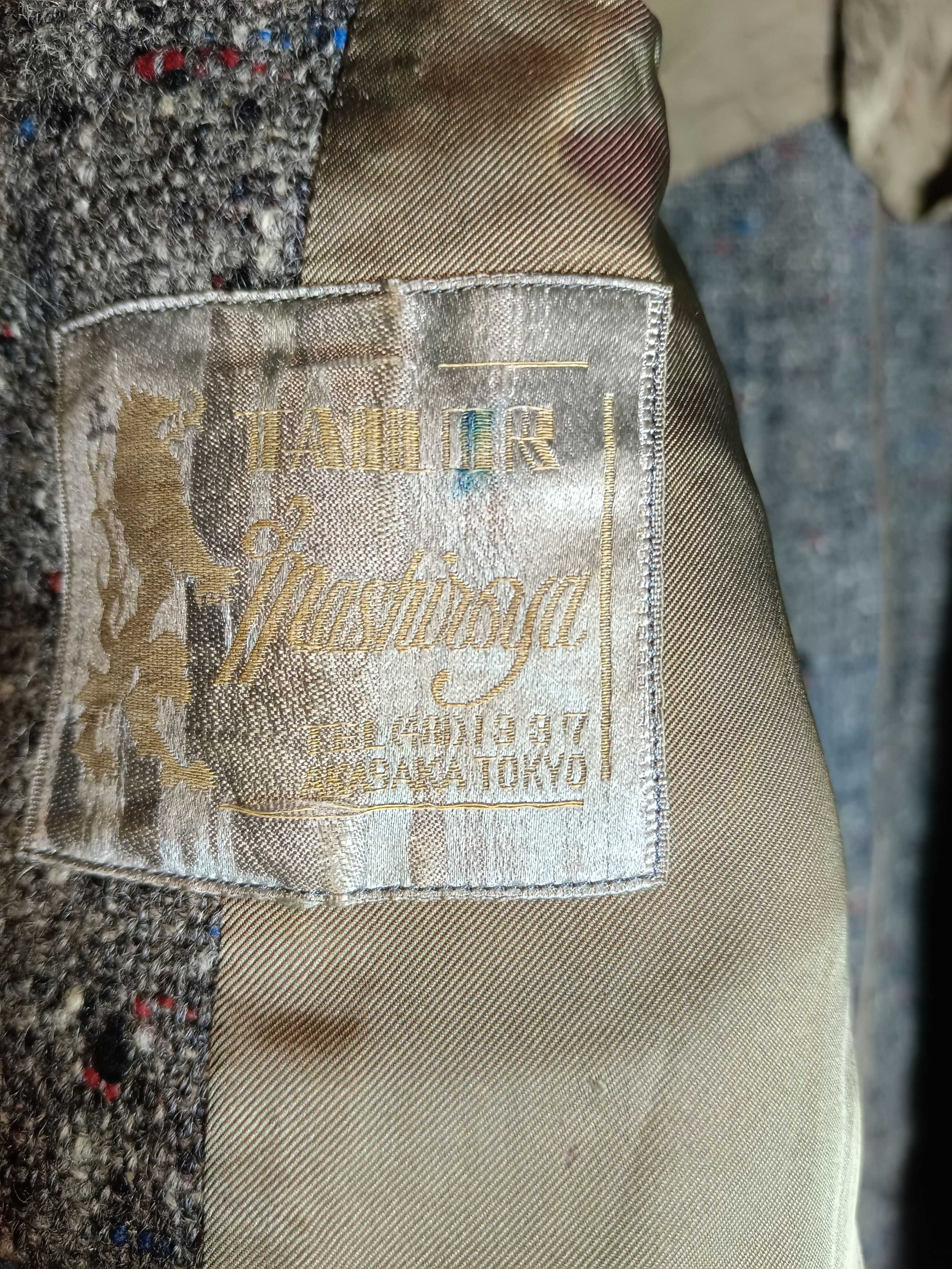 Japanese Brand × Vintage Vintage 50s Japanese Wool Tweed Coat Size US M / EU 48-50 / 2 - 7 Thumbnail