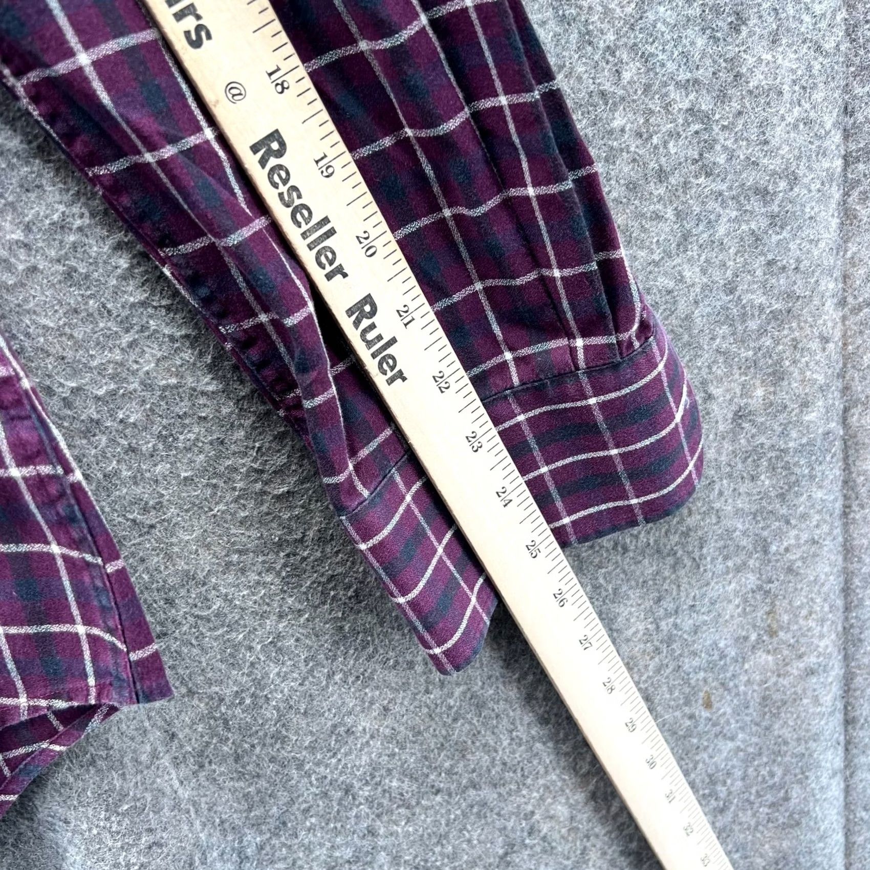 BUGATCHI VINTAGE Bugatchi Shirt Mens XL Purple Button-Down Glen Check Shaped Fit XL Button-Up, Check, Cotton, Men, Bugatchi Uomo Size US XL / EU 56 / 4 - 6 Thumbnail