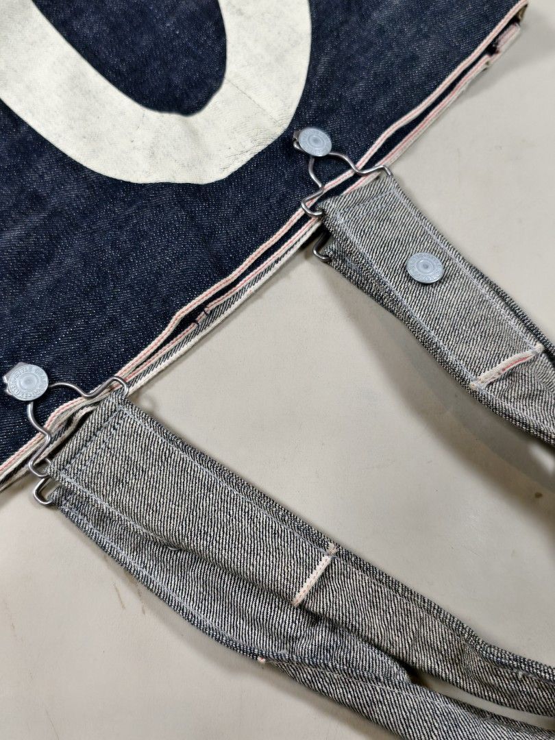 Evisu × Japanese Brand EVISU Japan Selvedge Denim Shoppers Bag Size ONE SIZE - 4 Thumbnail