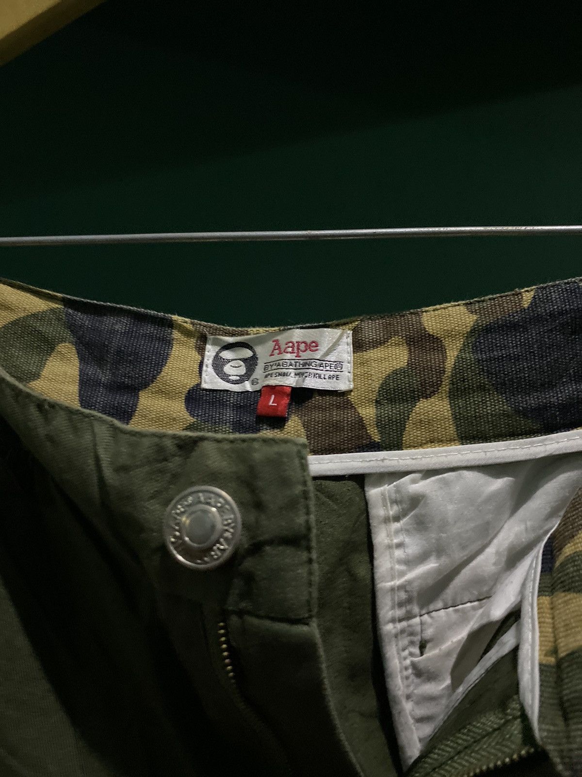 Aape AAPE BY A BATHING APE Camo Hem Shortpants Size US 30 / EU 46 - 7 Thumbnail