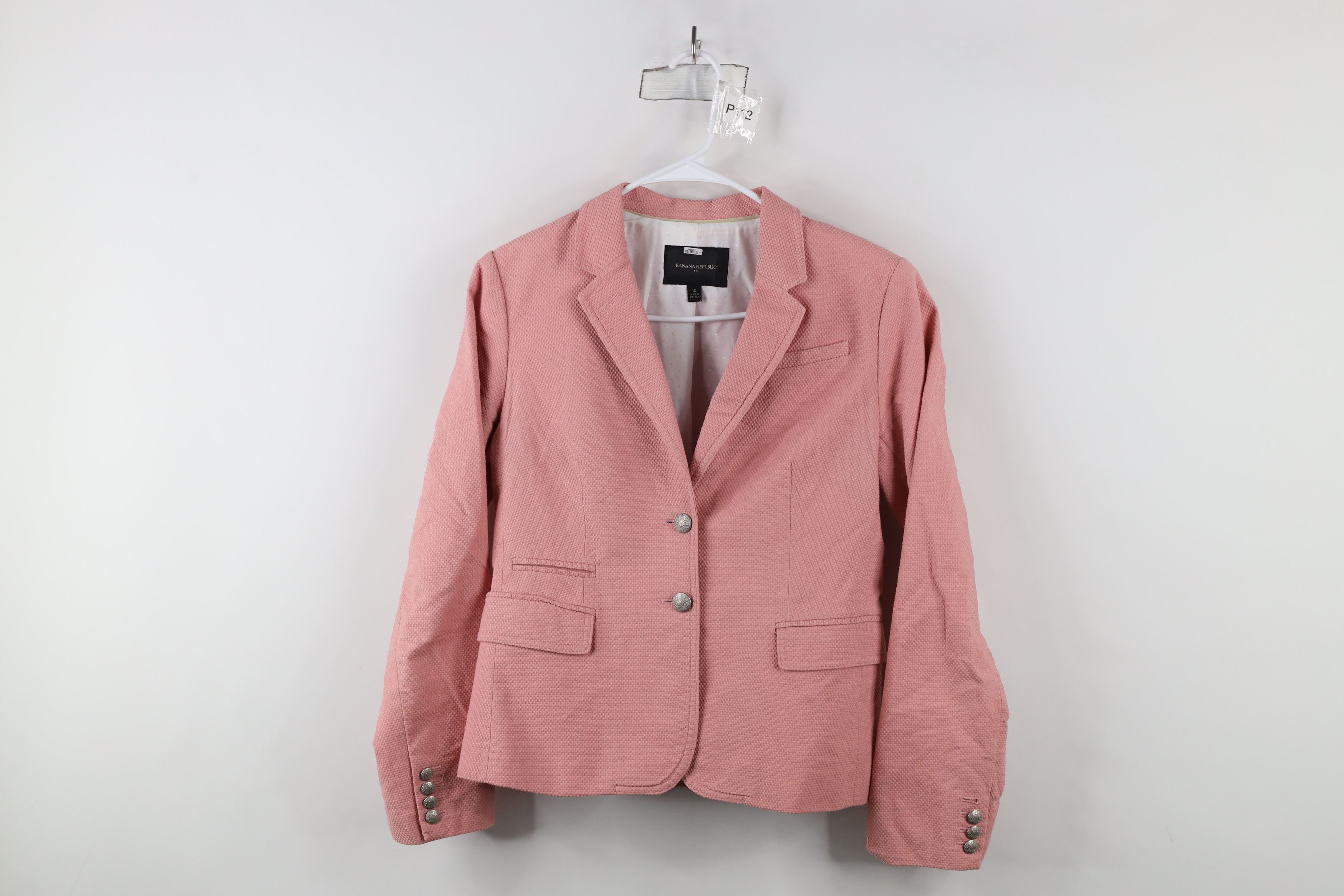 Banana Republic × Vintage Banana Republic Academy Blazer Jacket Suit Coat Pink Size L / US 10 / IT 46 - 1 Thumbnail