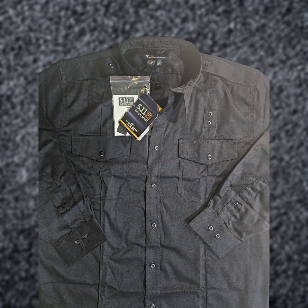 Vintage NWT 5.11 Tactical Station Shirt A-Class Long Sleeve Mens 2XL Black Button-Up Size US XXL / EU 58 / 5 - 1 Thumbnail