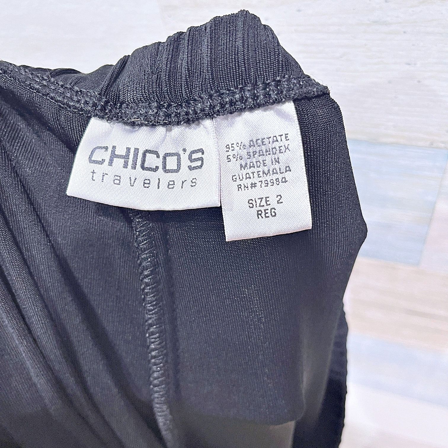 Chicos Chicos Travelers Side Pocket Pull On Pant Black High Rise 2 Size 30" / US 8 / IT 44 - 6 Thumbnail