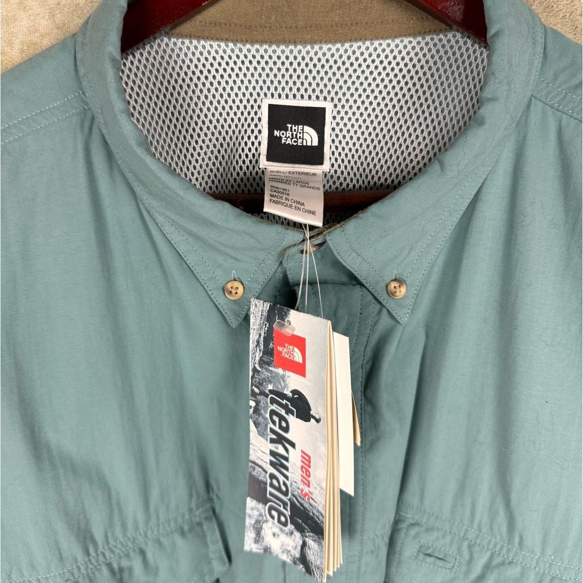 The North Face The North Face Tekware Button Down Shirt XXL Green Outdoor Size US XXL / EU 58 / 5 - 7 Thumbnail