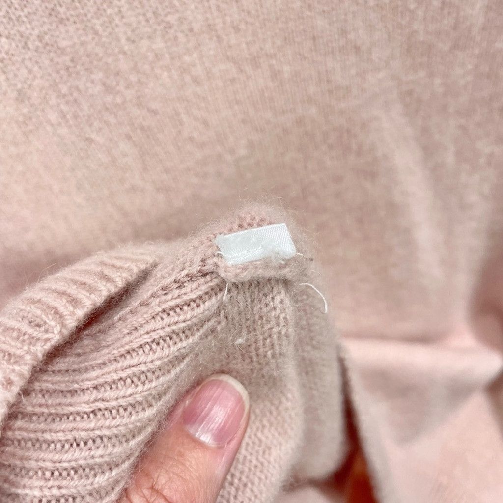 Other Babaton Bow Pink 100% Cashmere Mock Neck Sweater Size S Size S / US 4 / IT 40 - 7 Thumbnail