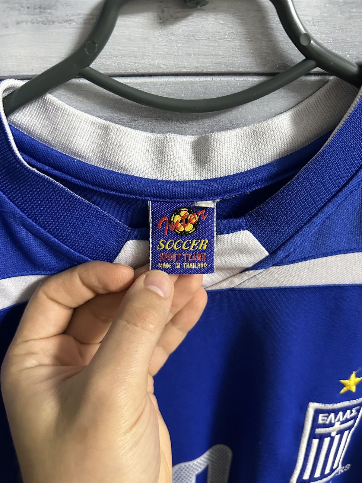 Vintage Rare Vintage Soccer Jersey Greece Charisteas Euro 2005 Win Size US M / EU 48-50 / 2 - 7 Thumbnail