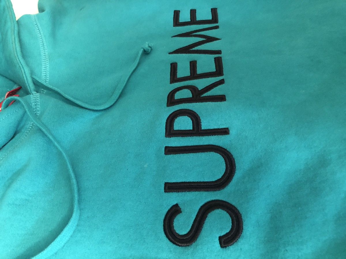 Supreme Supreme Capital Hooded Sweatshirt Dark Aqua Size US M / EU 48-50 / 2 - 2 Thumbnail