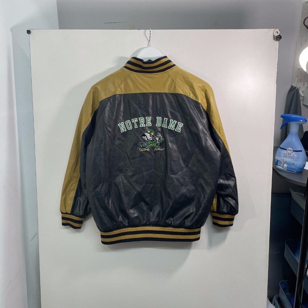 Vintage Notre Dame Leather Varsity Size US S / EU 44-46 / 1 - 3 Thumbnail