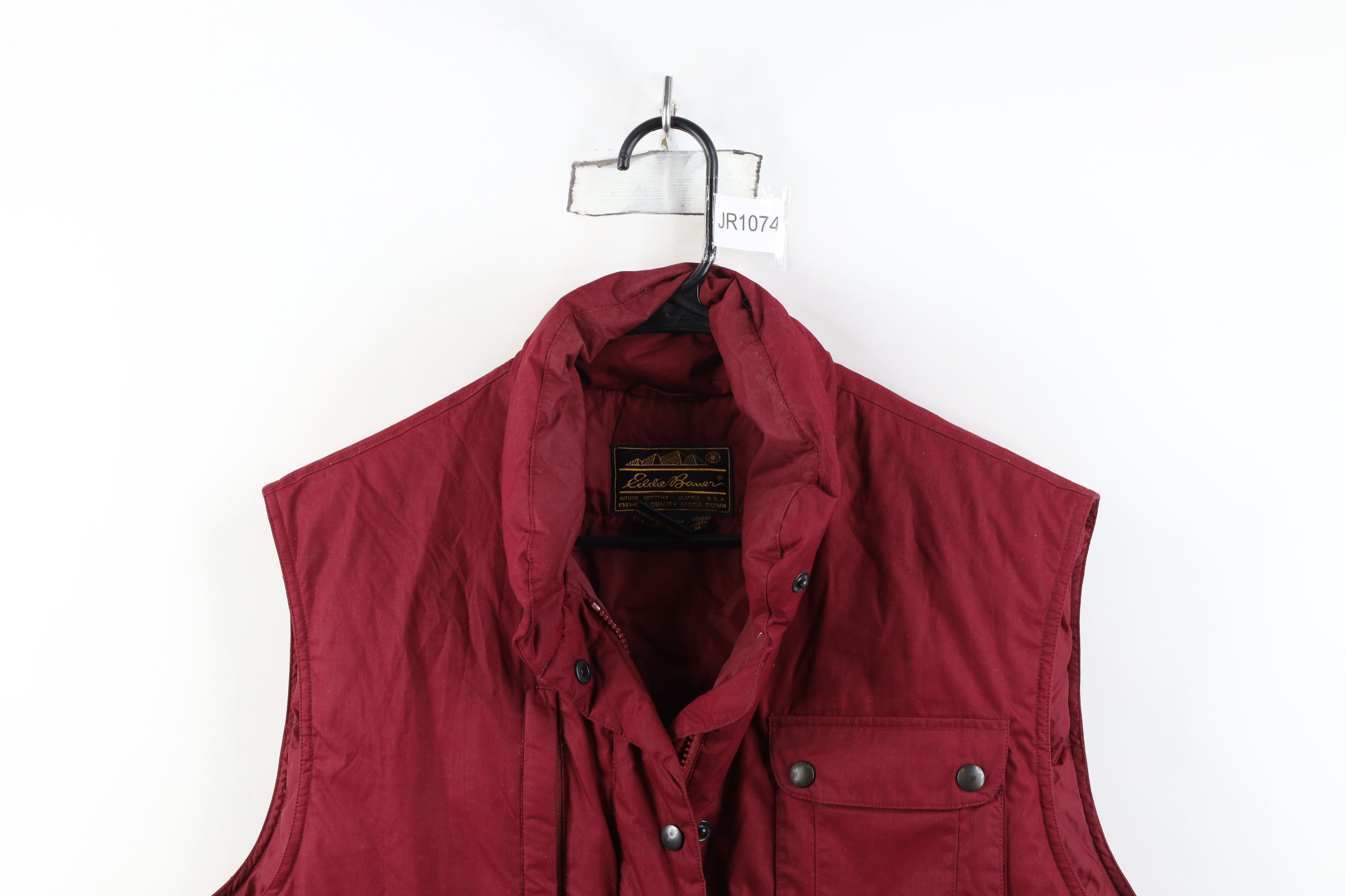 Eddie Bauer Vintage 90s Eddie Bauer Duck Down Puffer Vest Jacket Red Size M / US 6-8 / IT 42-44 - 2 Thumbnail